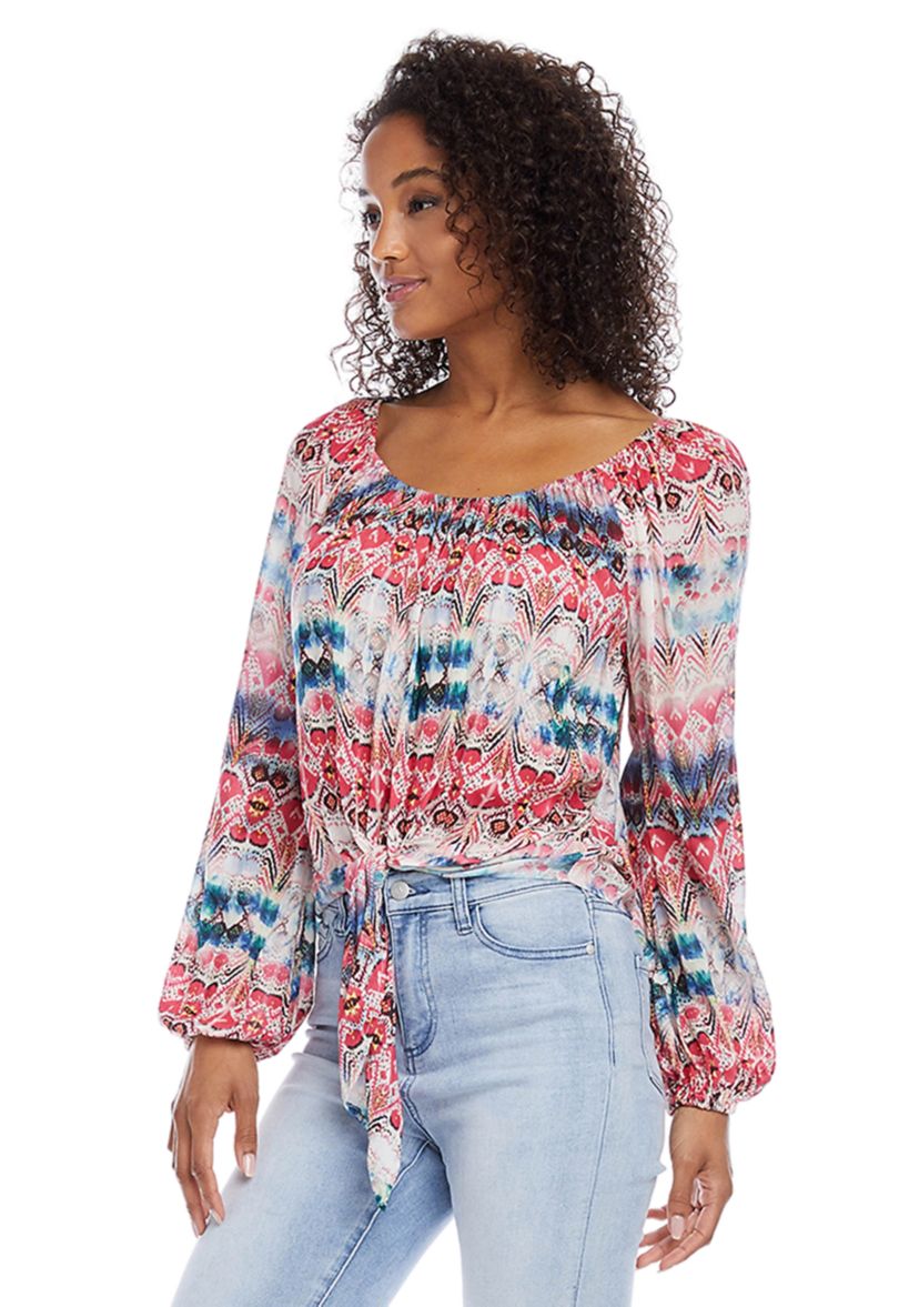 Womens Tie Front Top