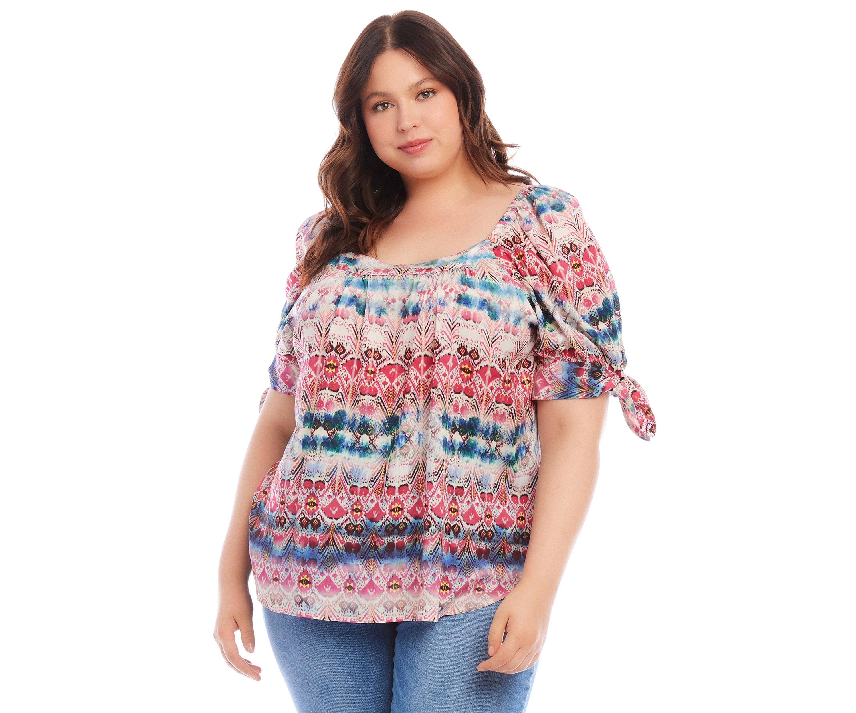 Plus Size Square Neck Top