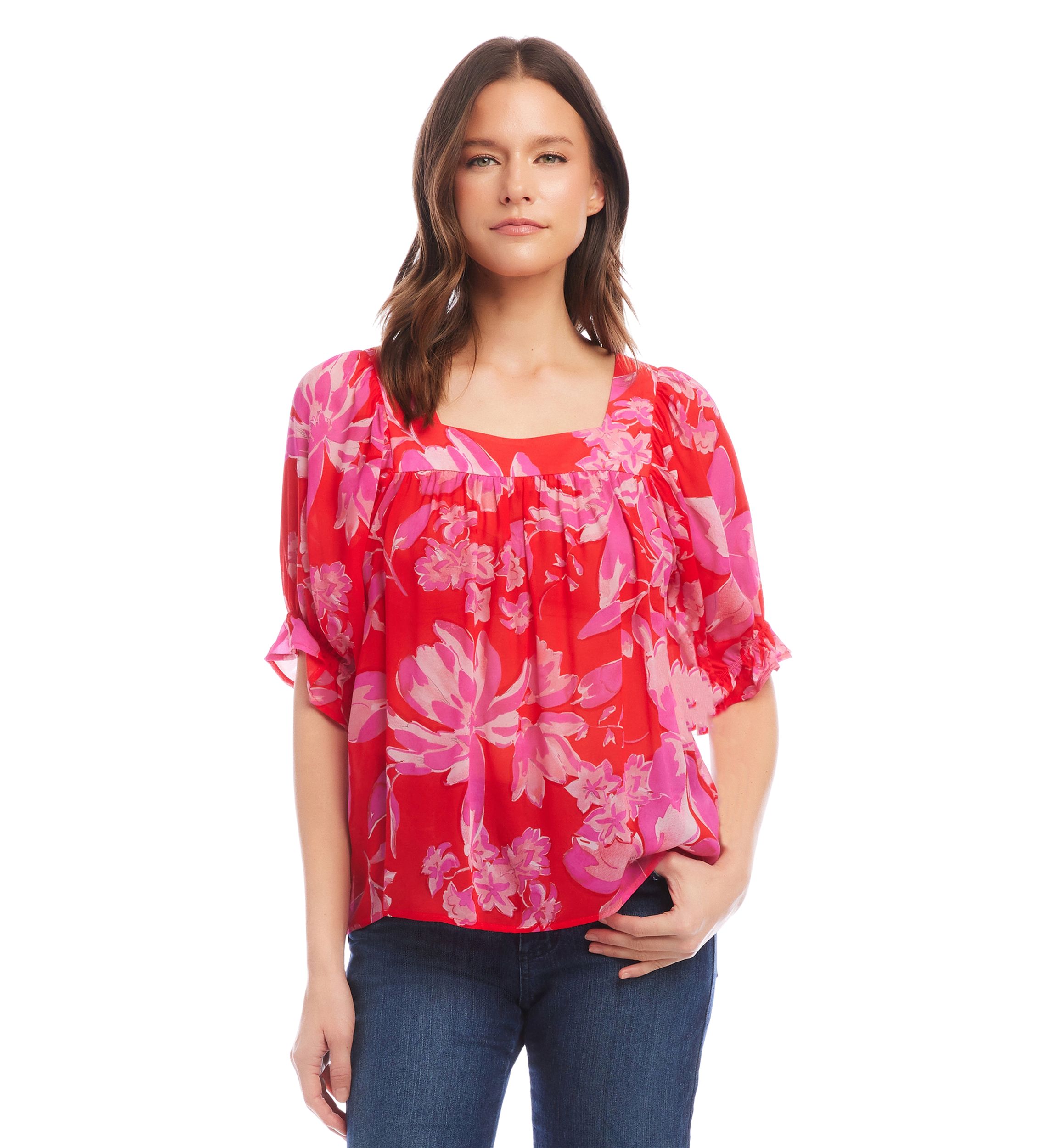 Petite Square Neck Top