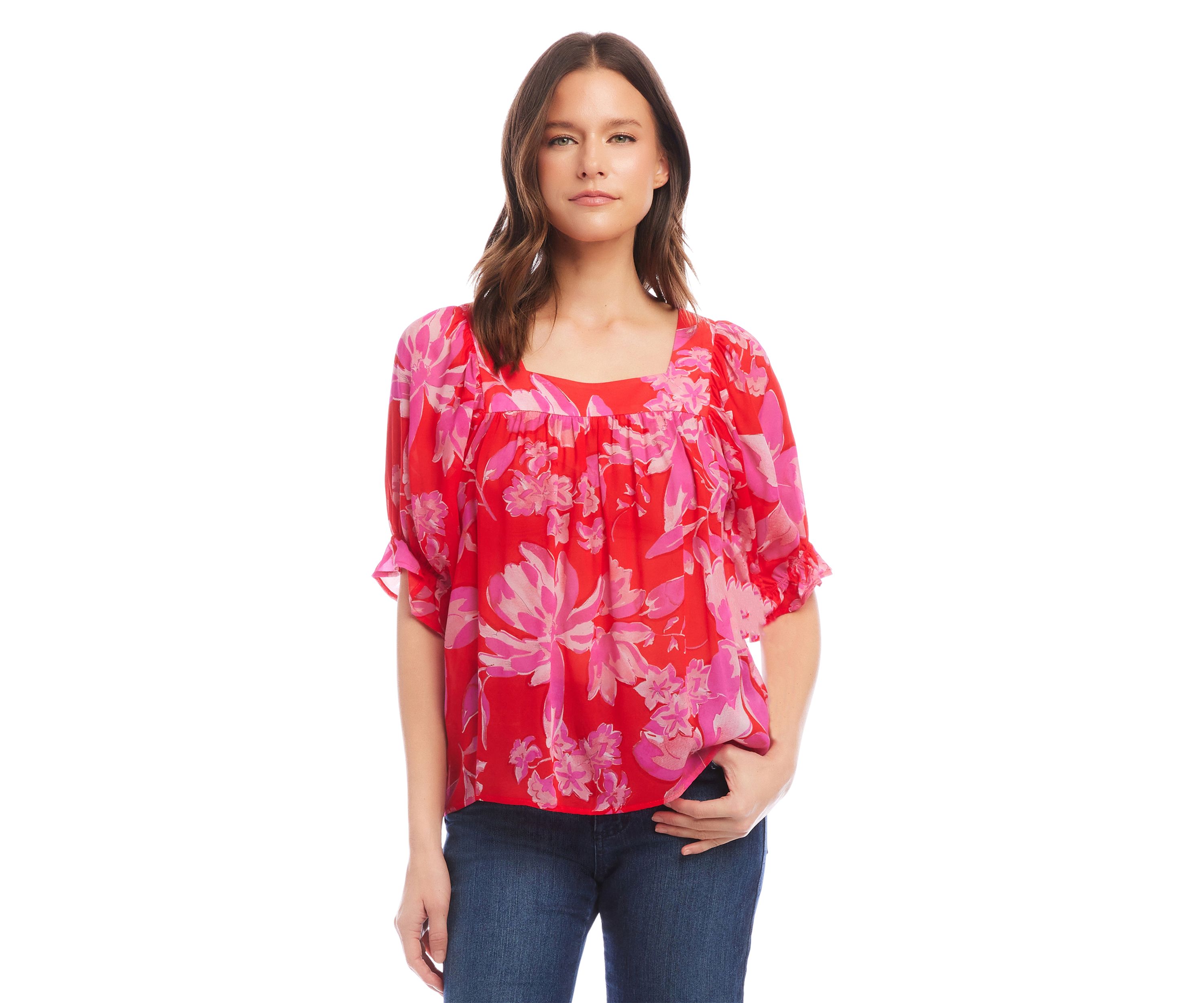 Petite Square Neck Top