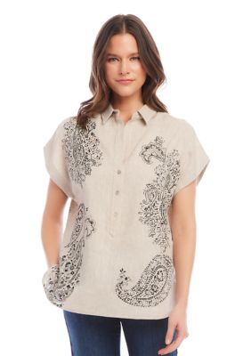 Women's Paisley Print Shirt