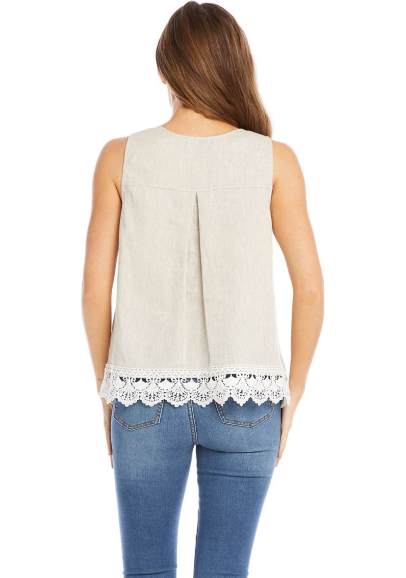 Womens Lace Hem Top 