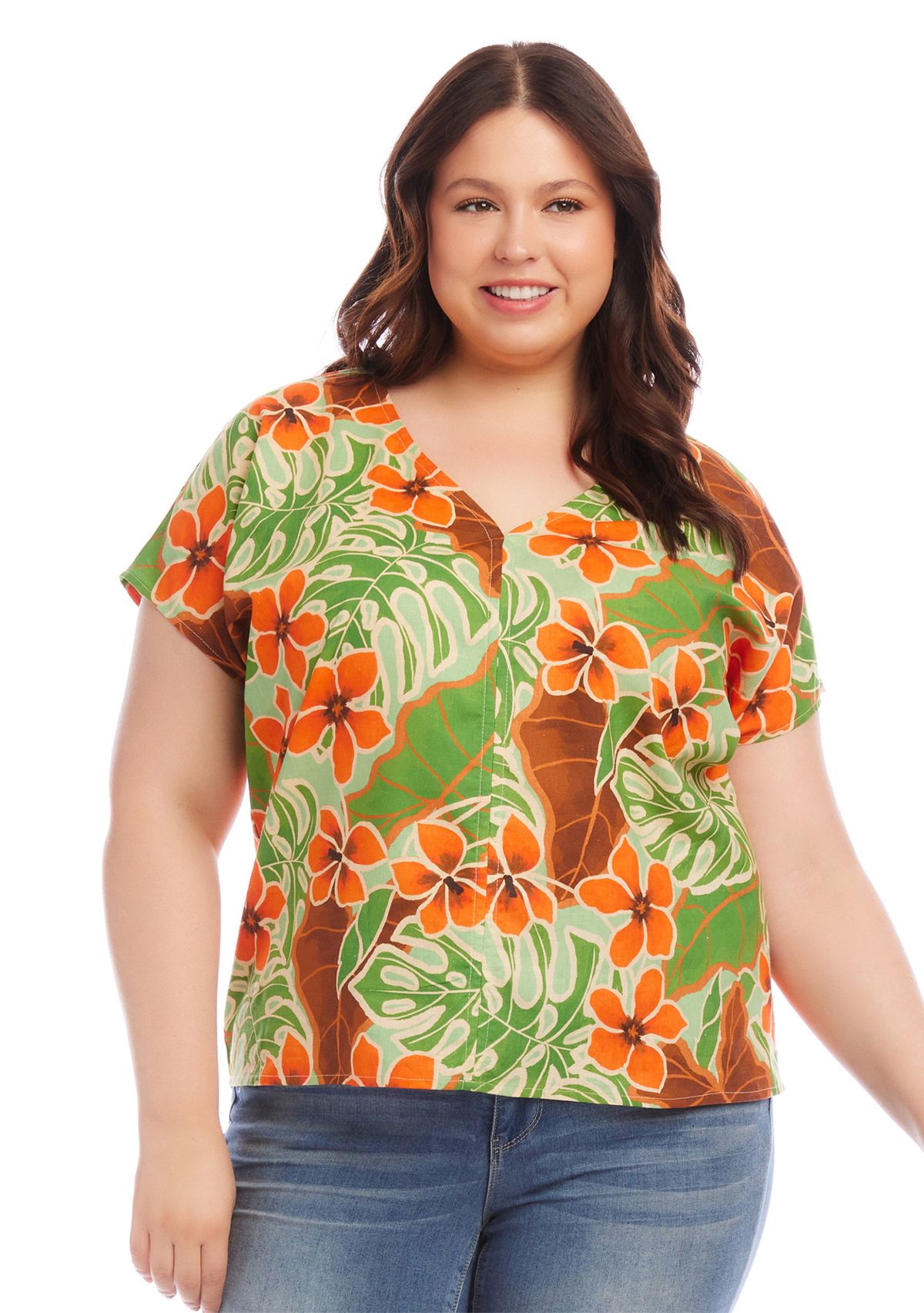 Plus Size Dolman Sleeve Top