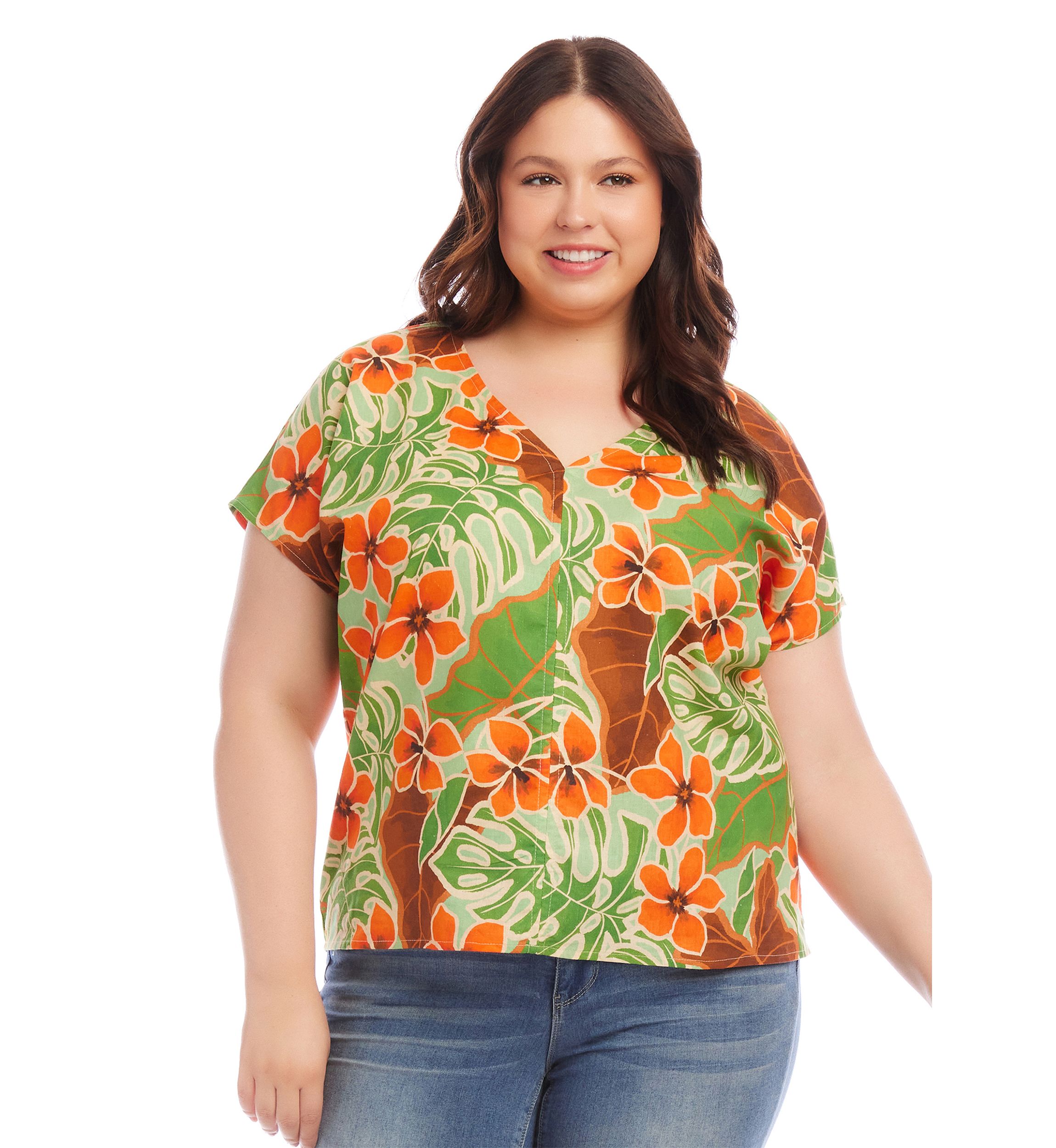 Plus Size Dolman Sleeve Top