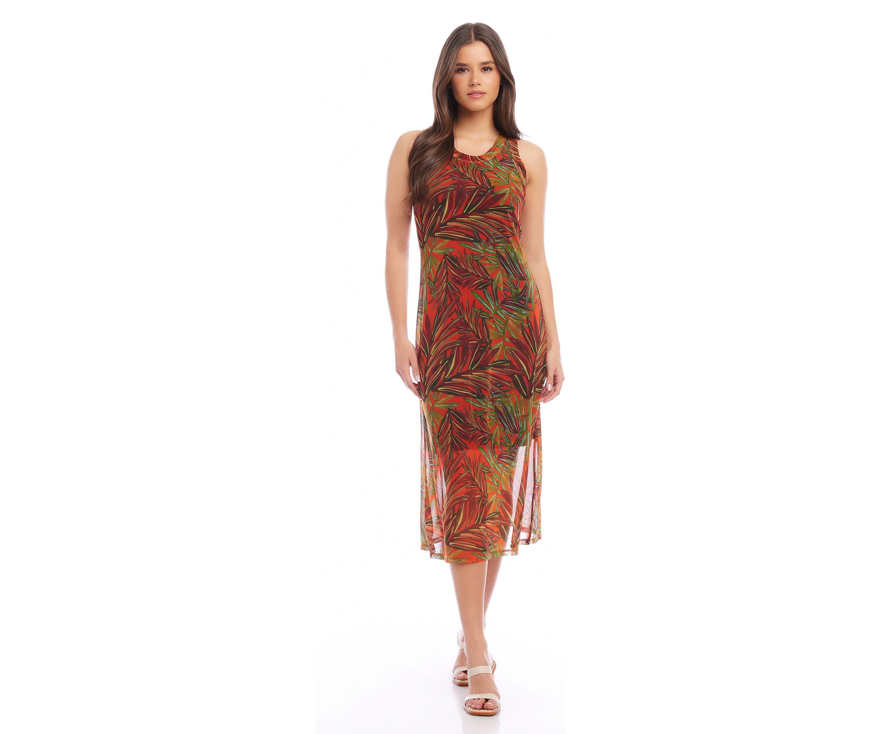 Petite Scoop Neck Midi Dress