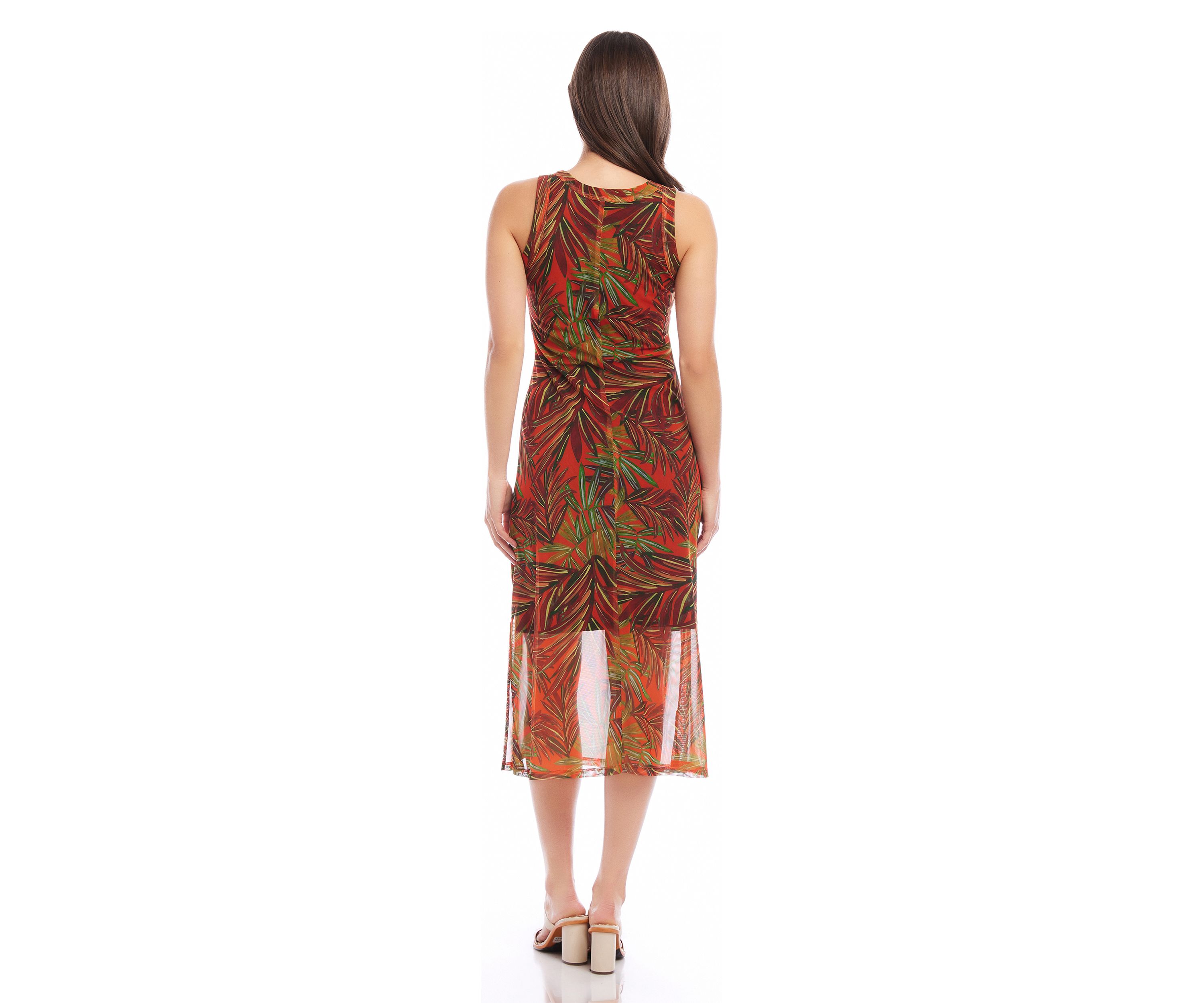 Petite Scoop Neck Midi Dress