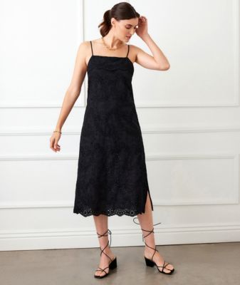 Eyelet Midi Dress