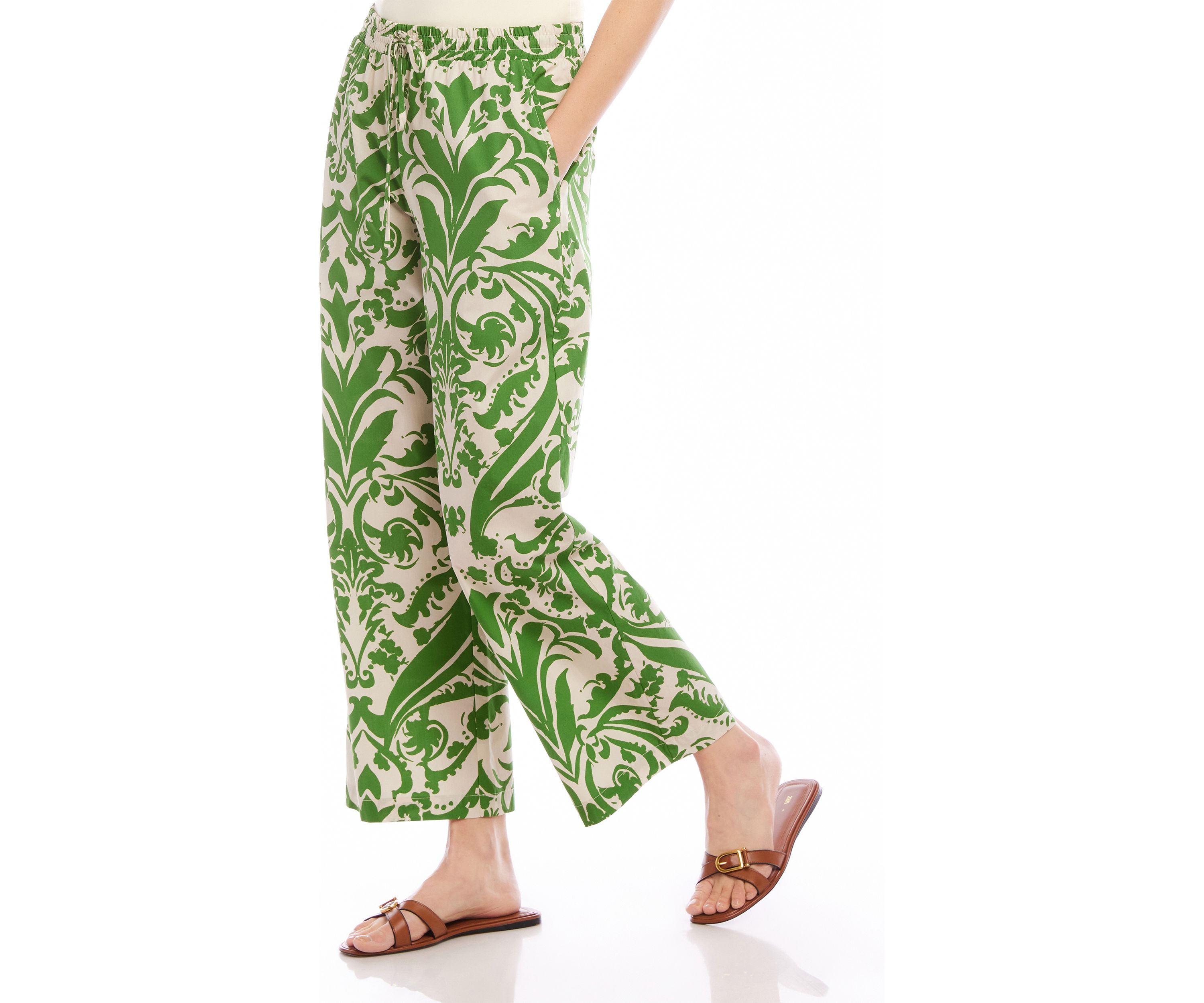 Womens Printed Drawstring Pants