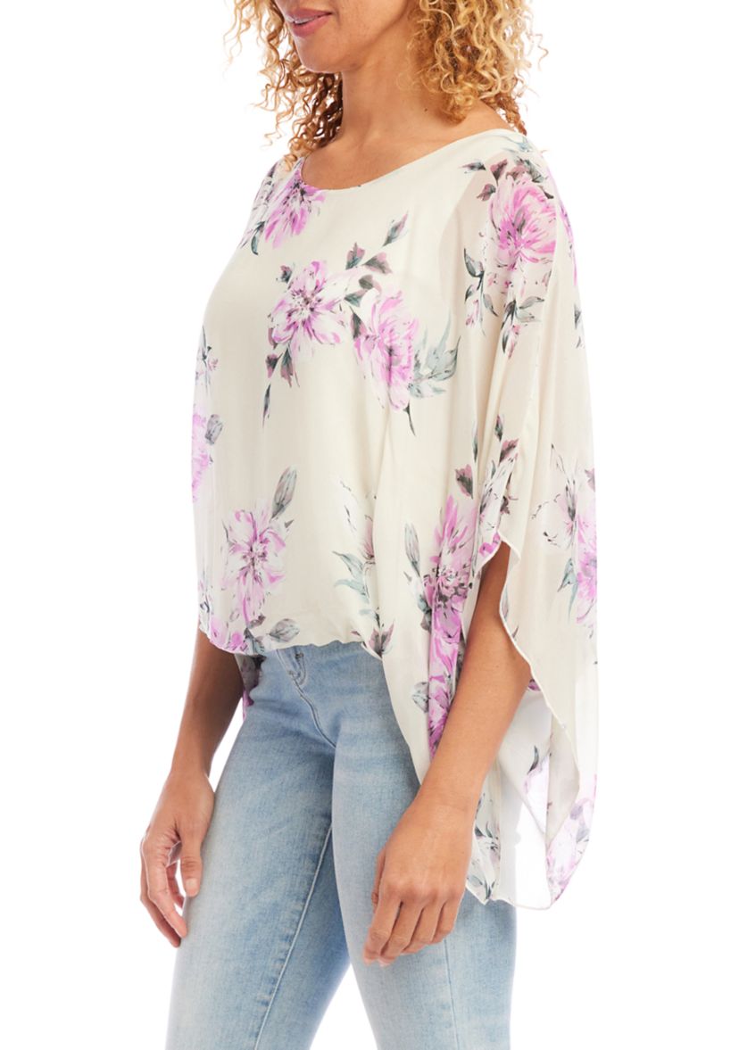 Womens Blouson Scarf Top