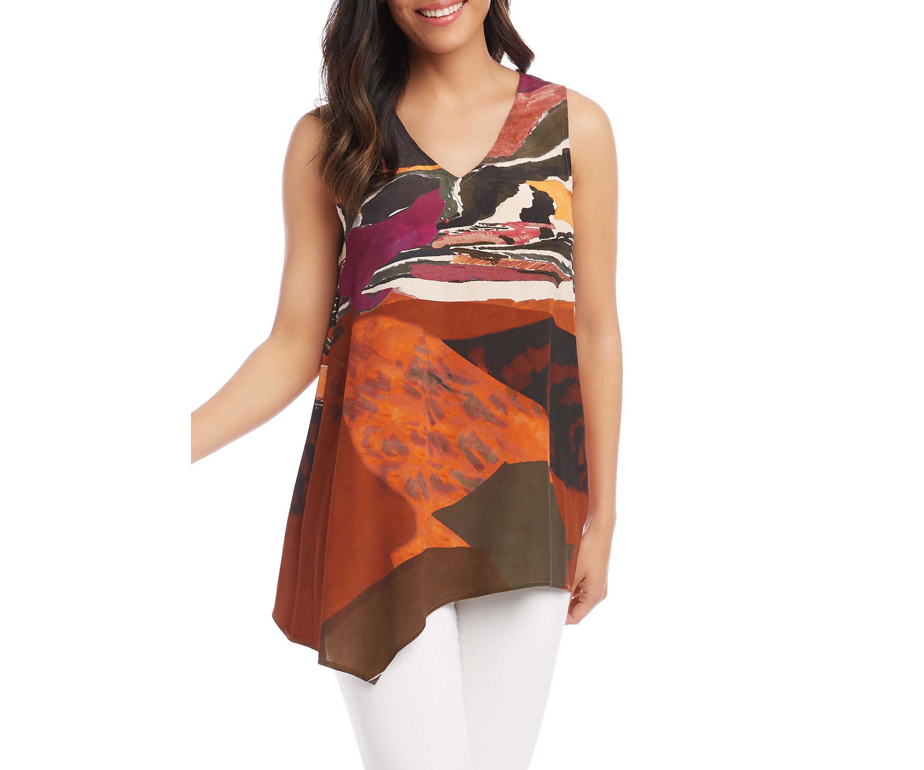 Womens Asymmetric Hem Tank 