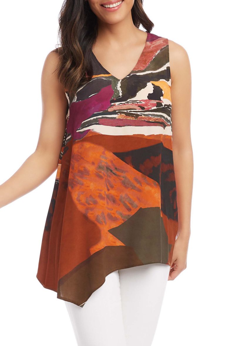 Womens Asymmetric Hem Tank 