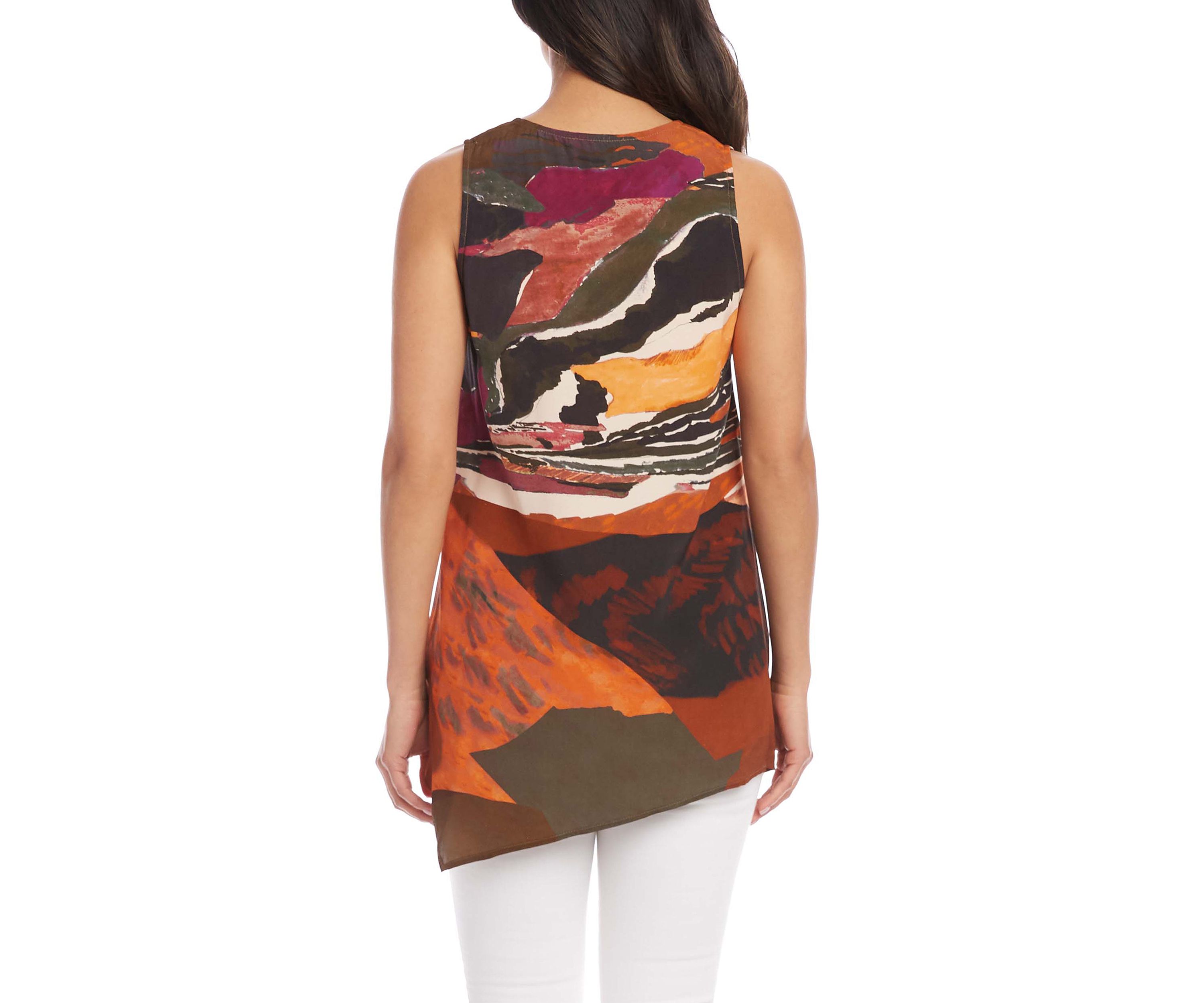 Womens Asymmetric Hem Tank 