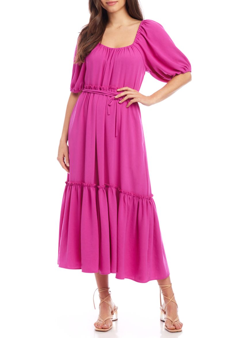 Womens Puff Sleeve Dress