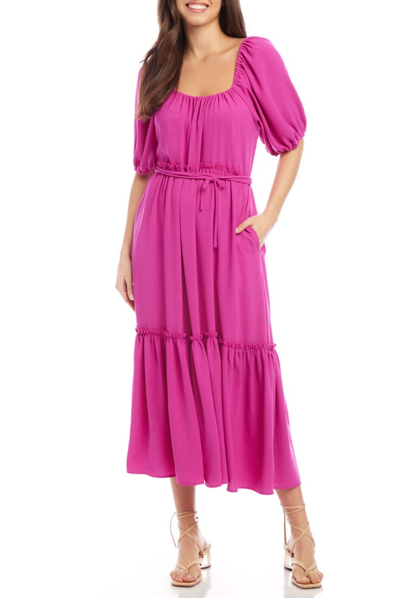 Womens Puff Sleeve Dress