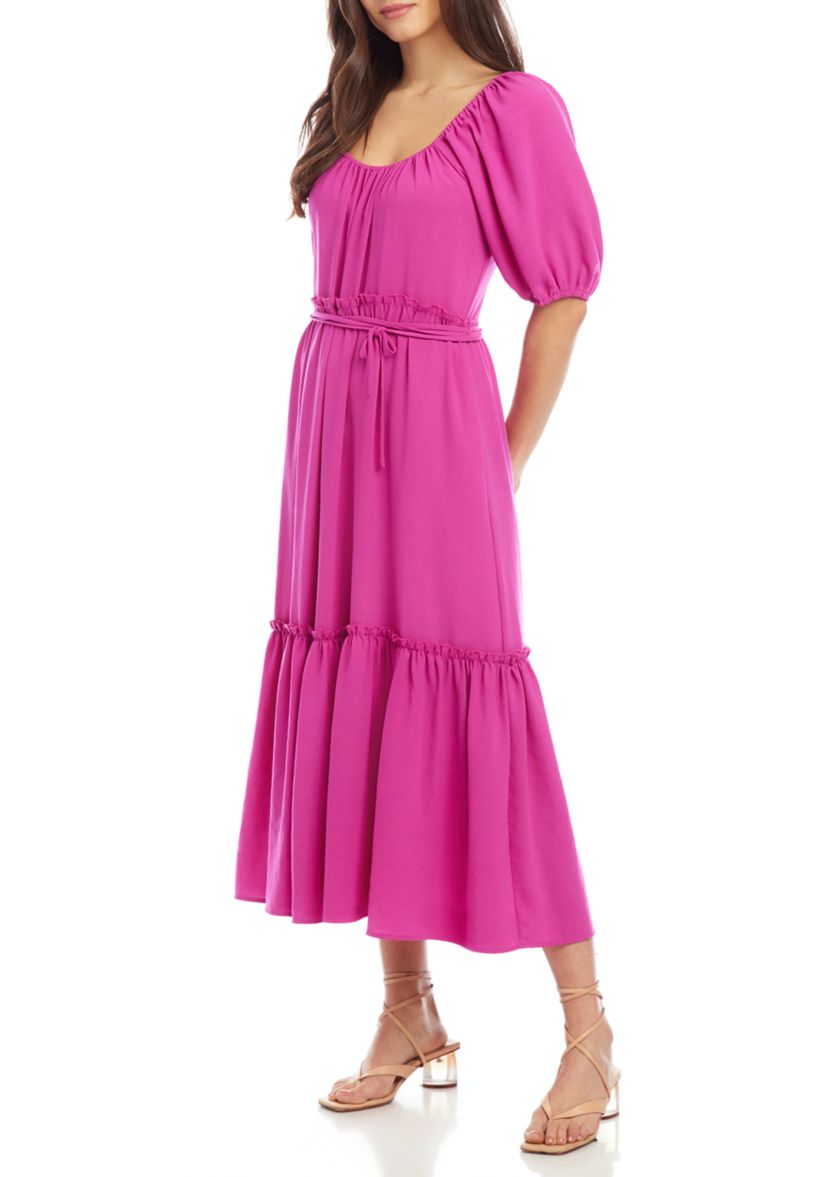 Womens Puff Sleeve Dress
