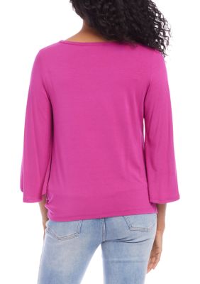 Women's Flare Sleeve Pick-Up Top