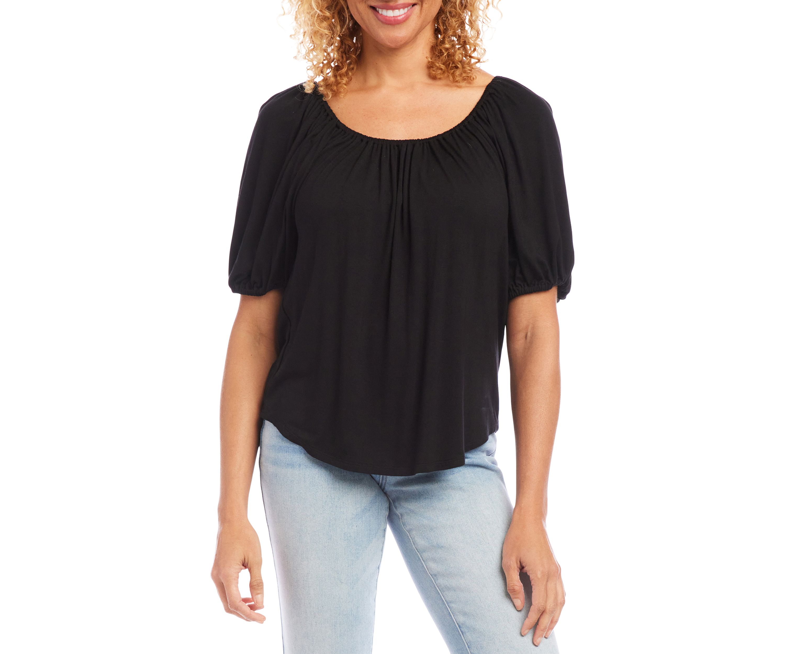 Knit Peasant Top