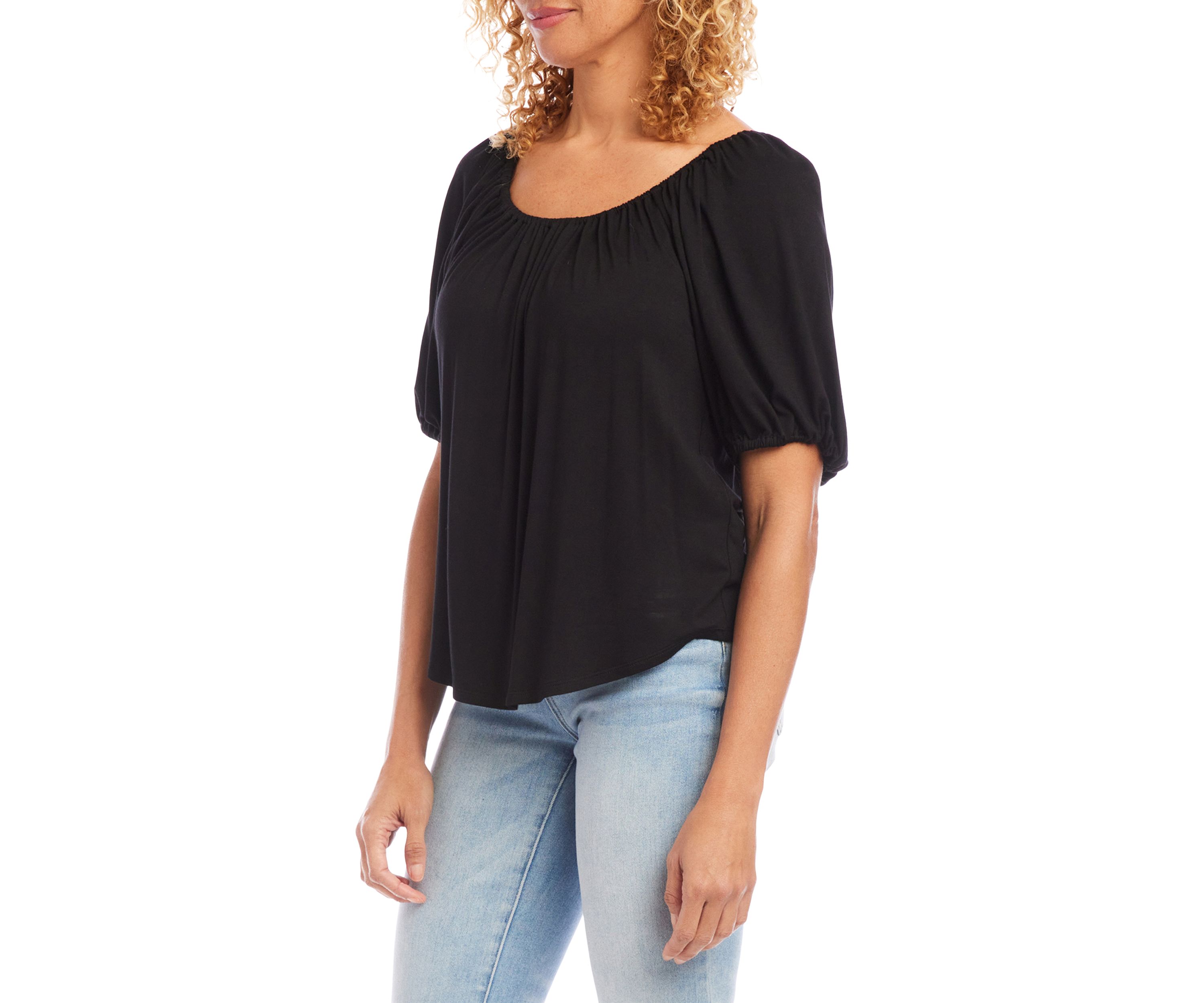 Knit Peasant Top