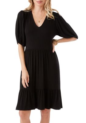 Women's Puff Sleeve Tiered Dress