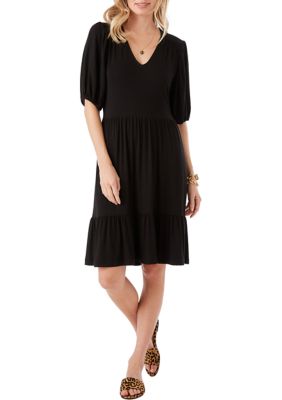 Women's Puff Sleeve Tiered Dress