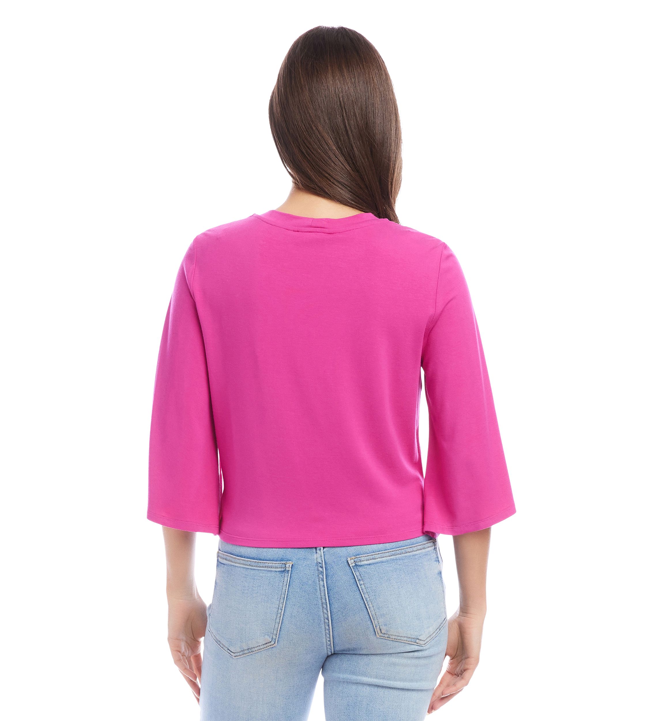 Petite Drape Front Top