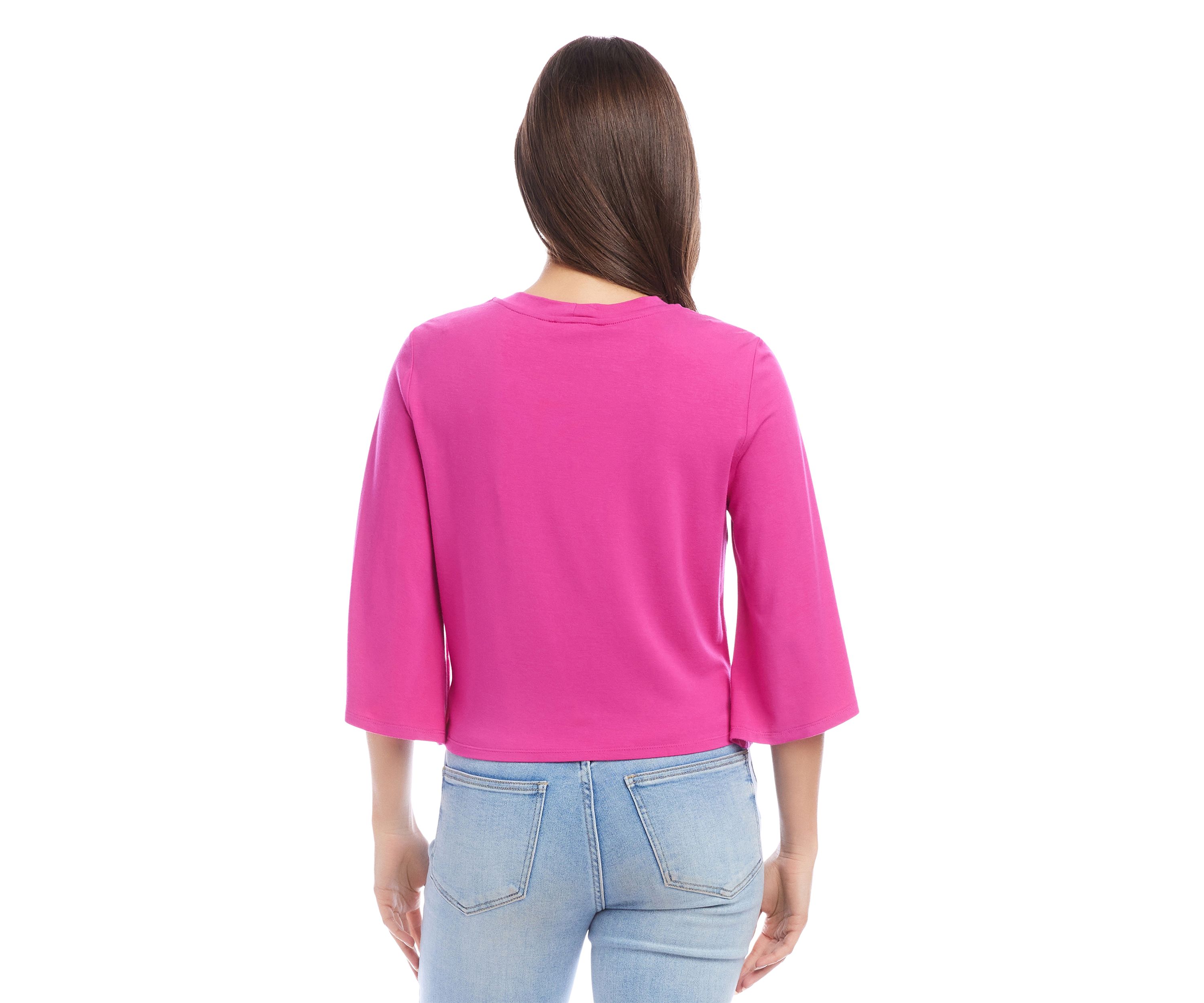 Petite Drape Front Top