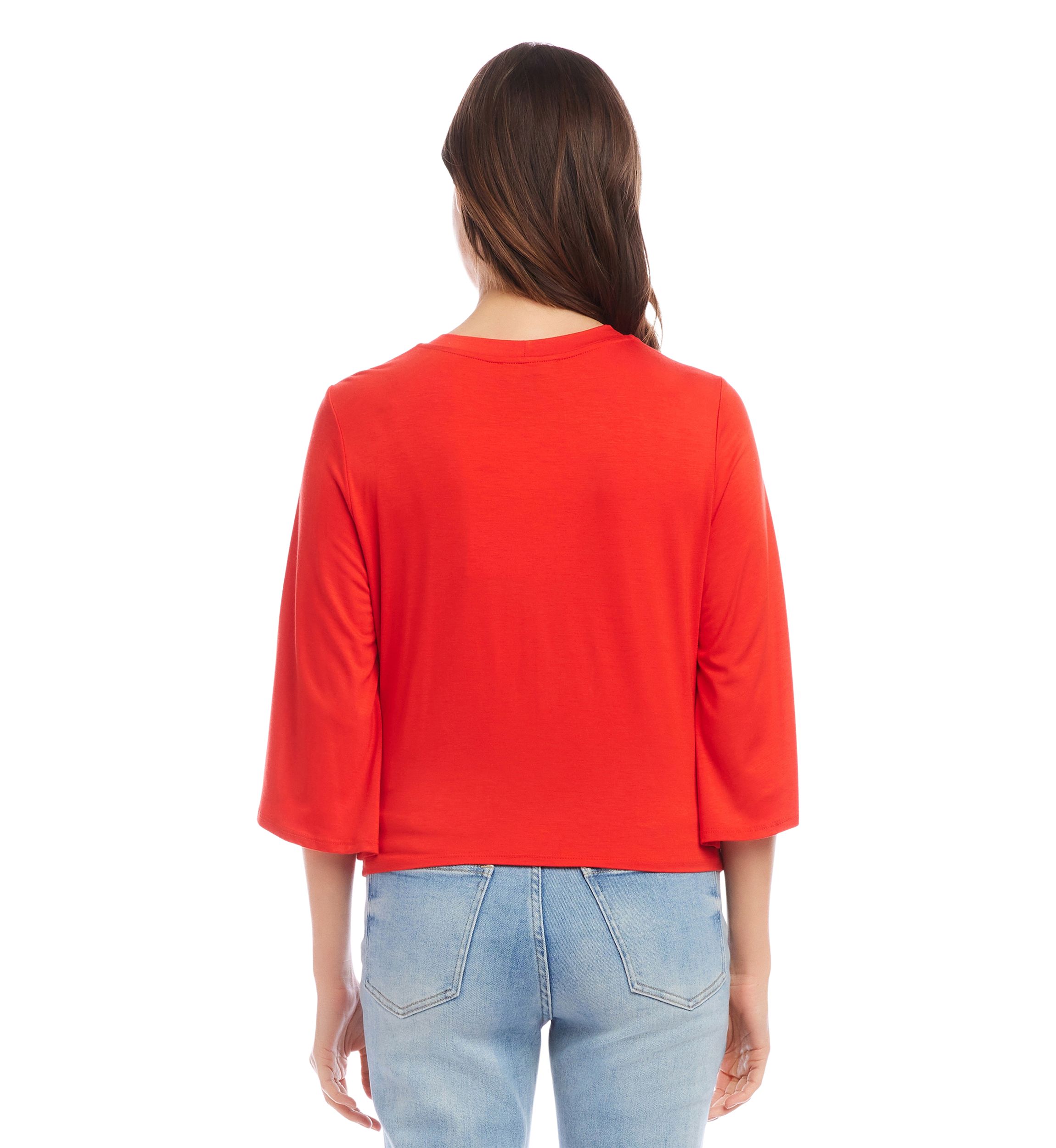 Womens Drape Front Top