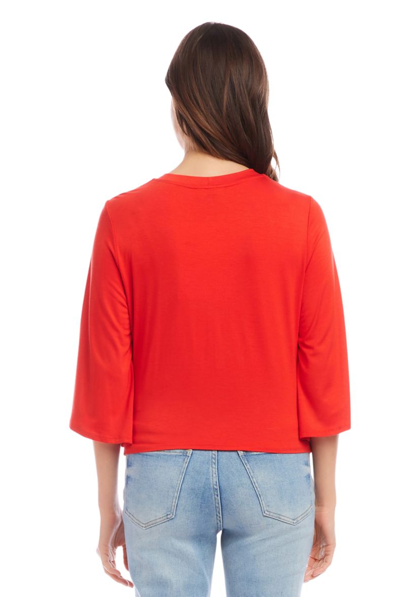 Womens Drape Front Top