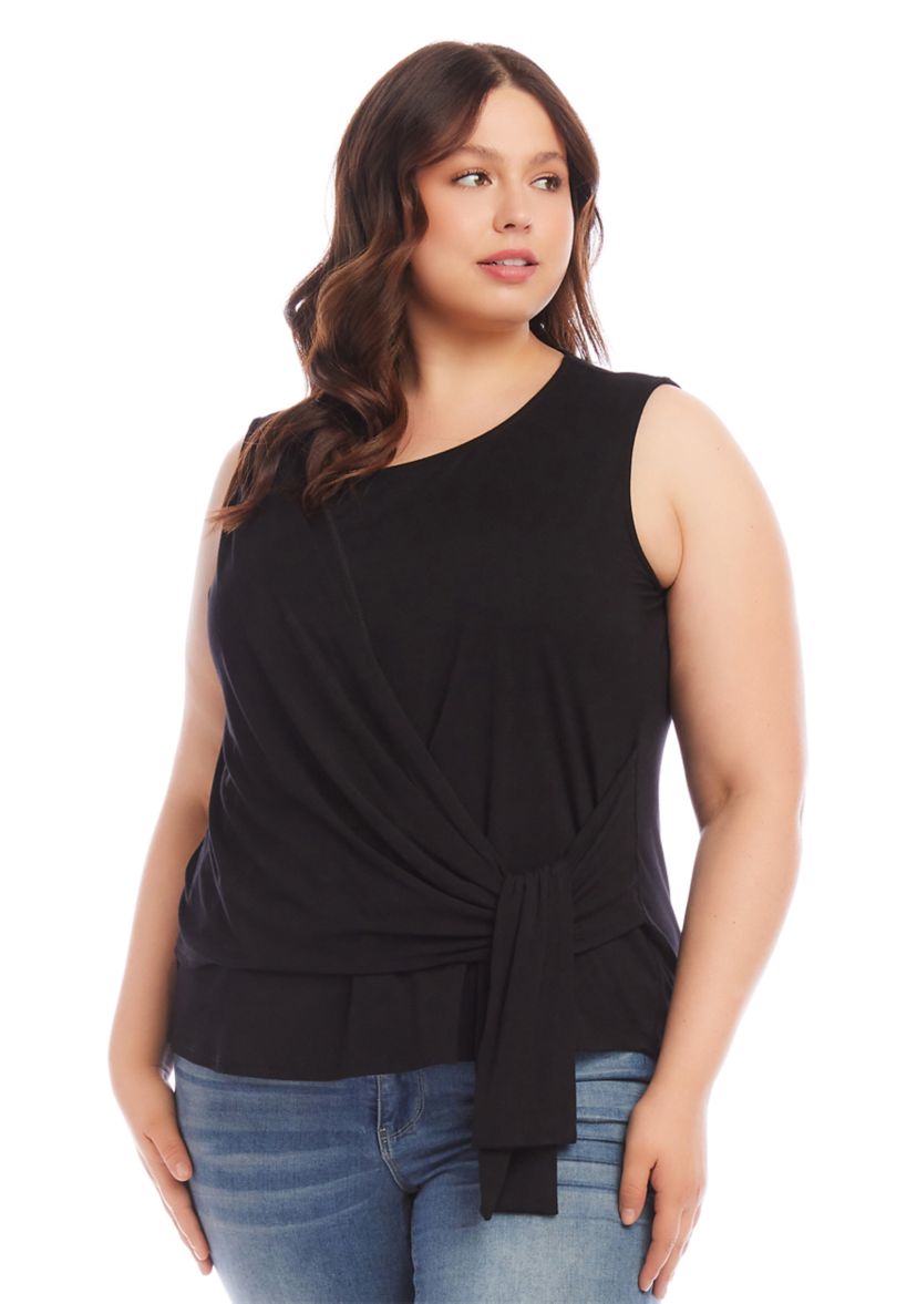 Plus Size Side Drape Top