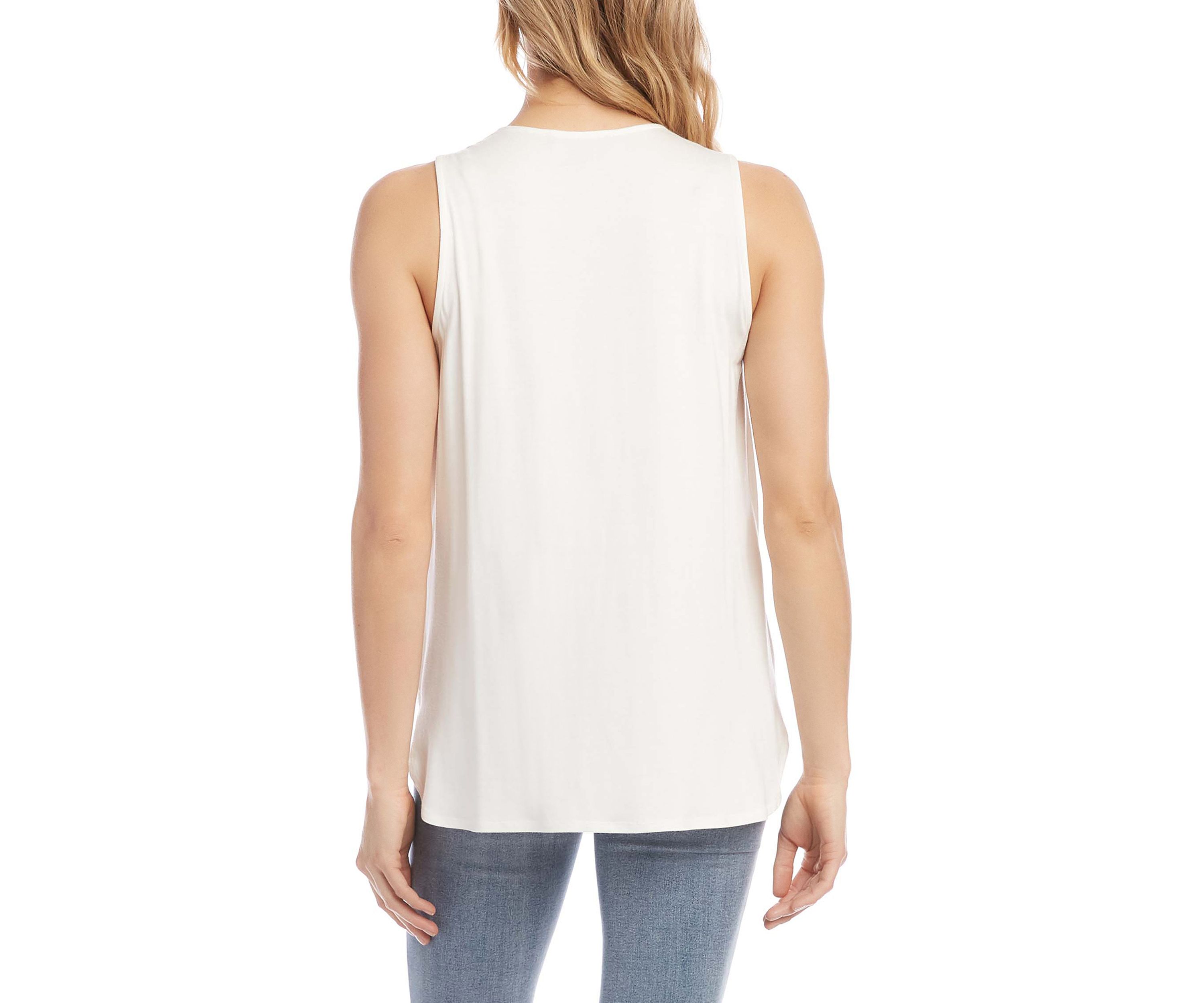 Womens Layered Drape Front Top