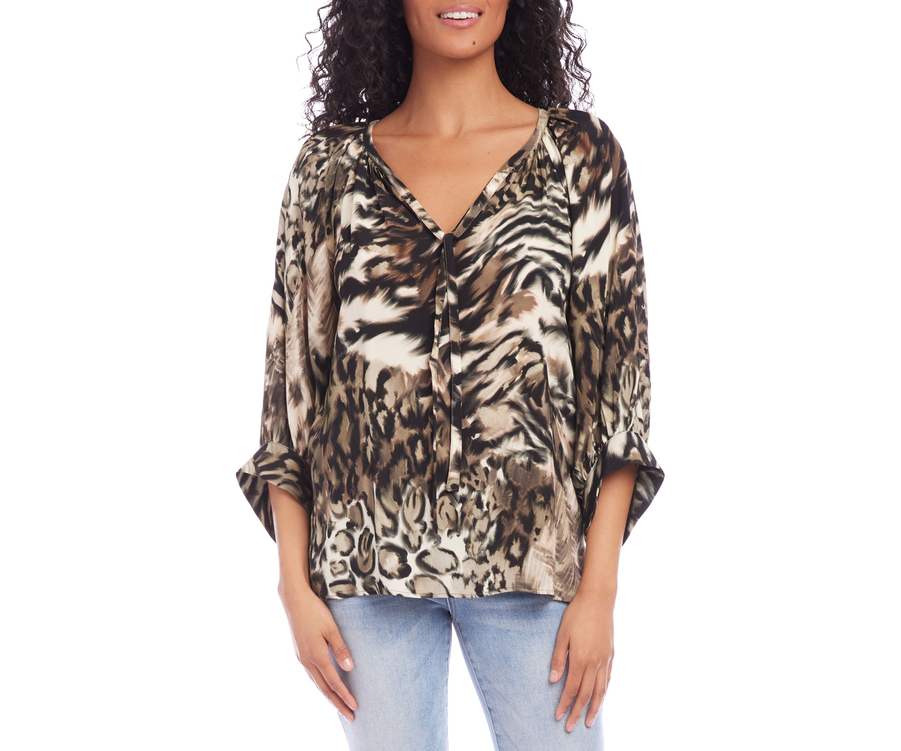 Womens Blouson Sleeve Top
