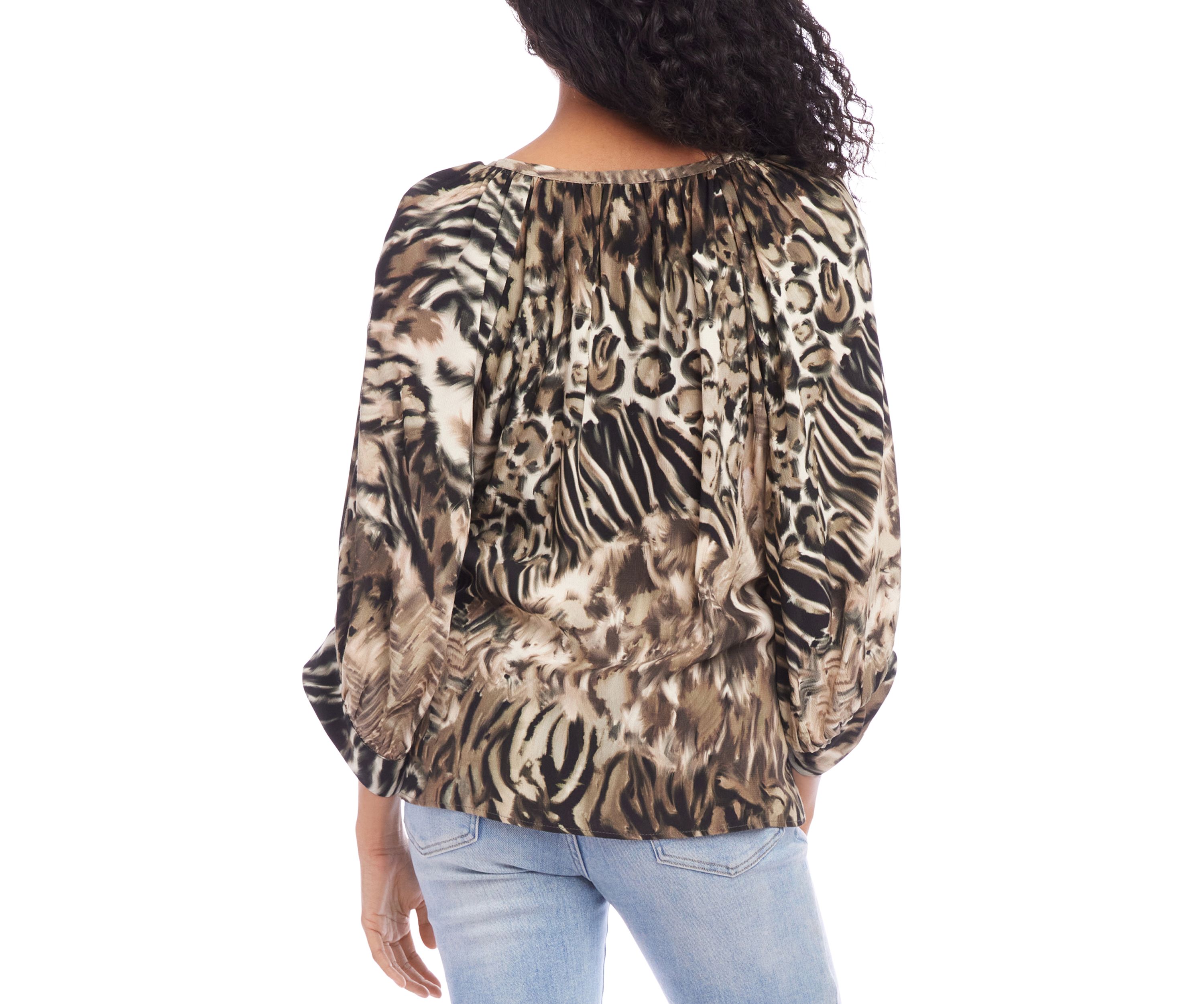 Womens Blouson Sleeve Top