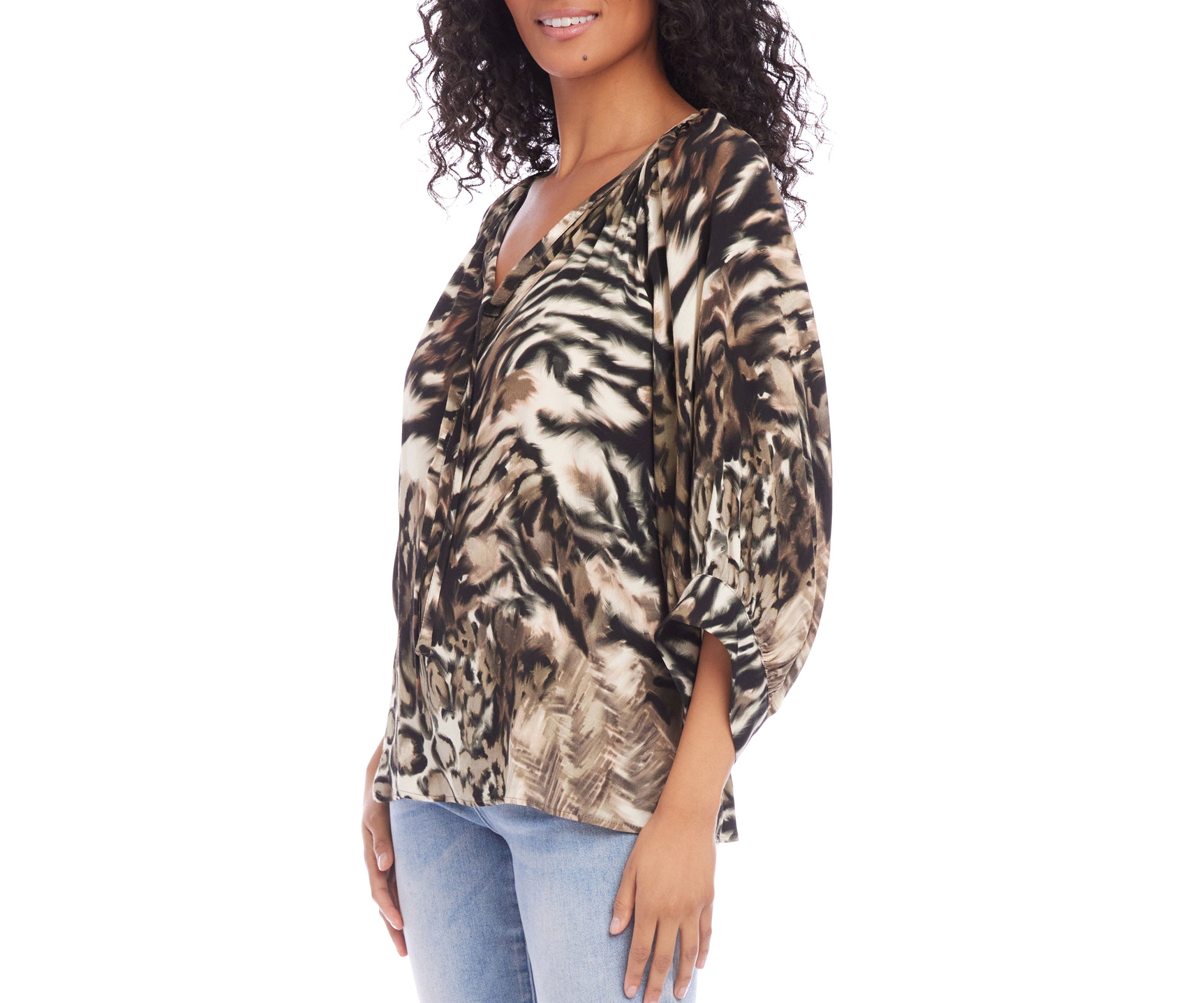 Womens Blouson Sleeve Top