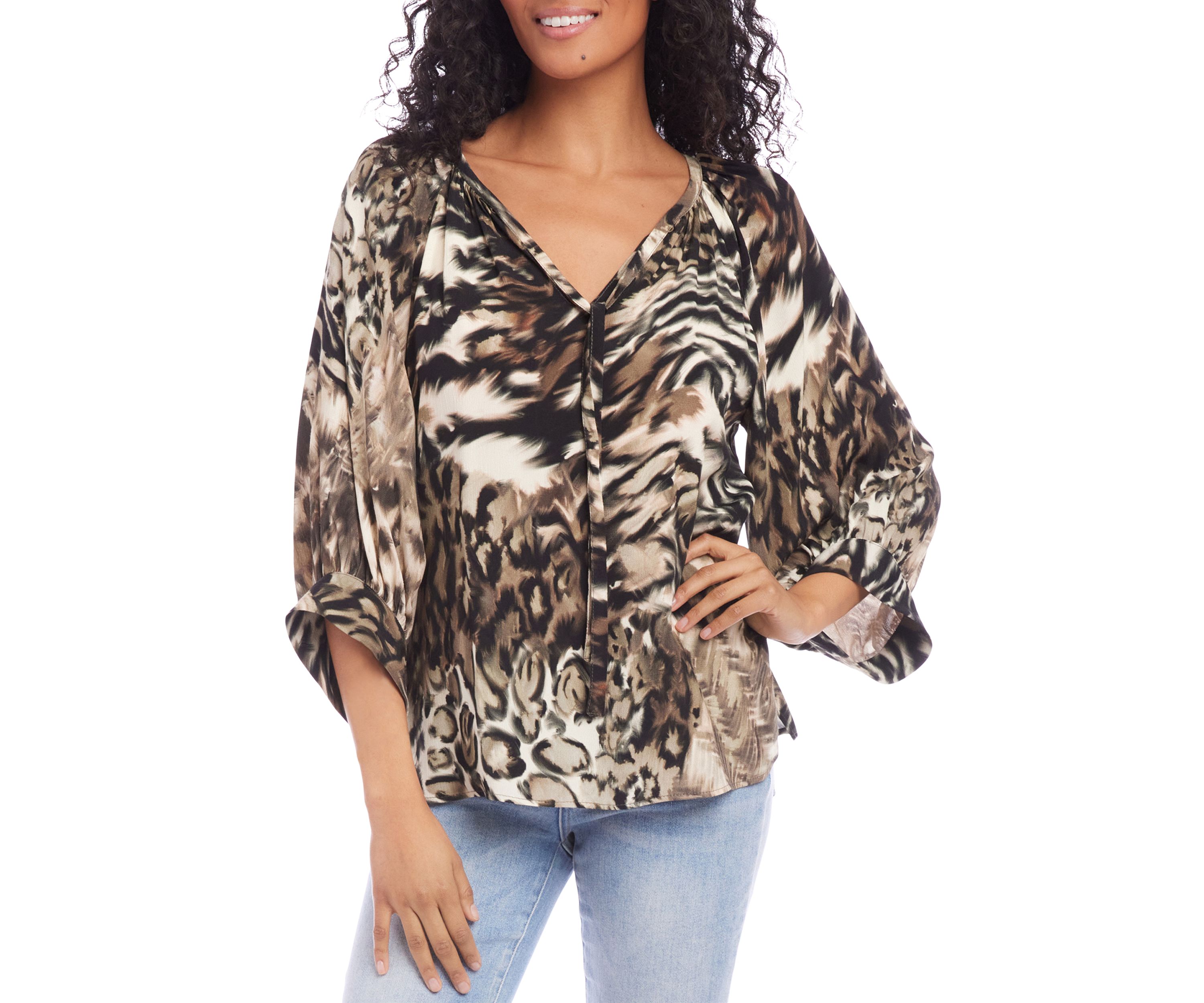 Womens Blouson Sleeve Top