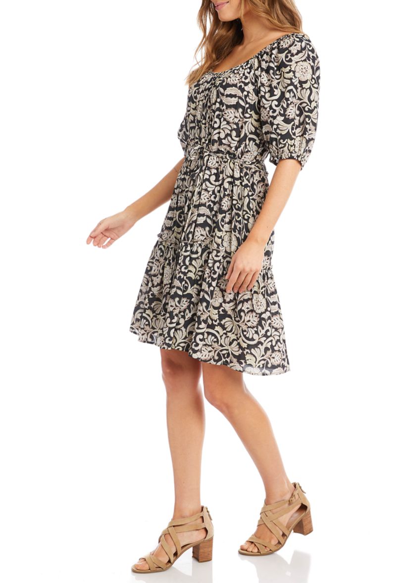 Womens Tiered Short Dress