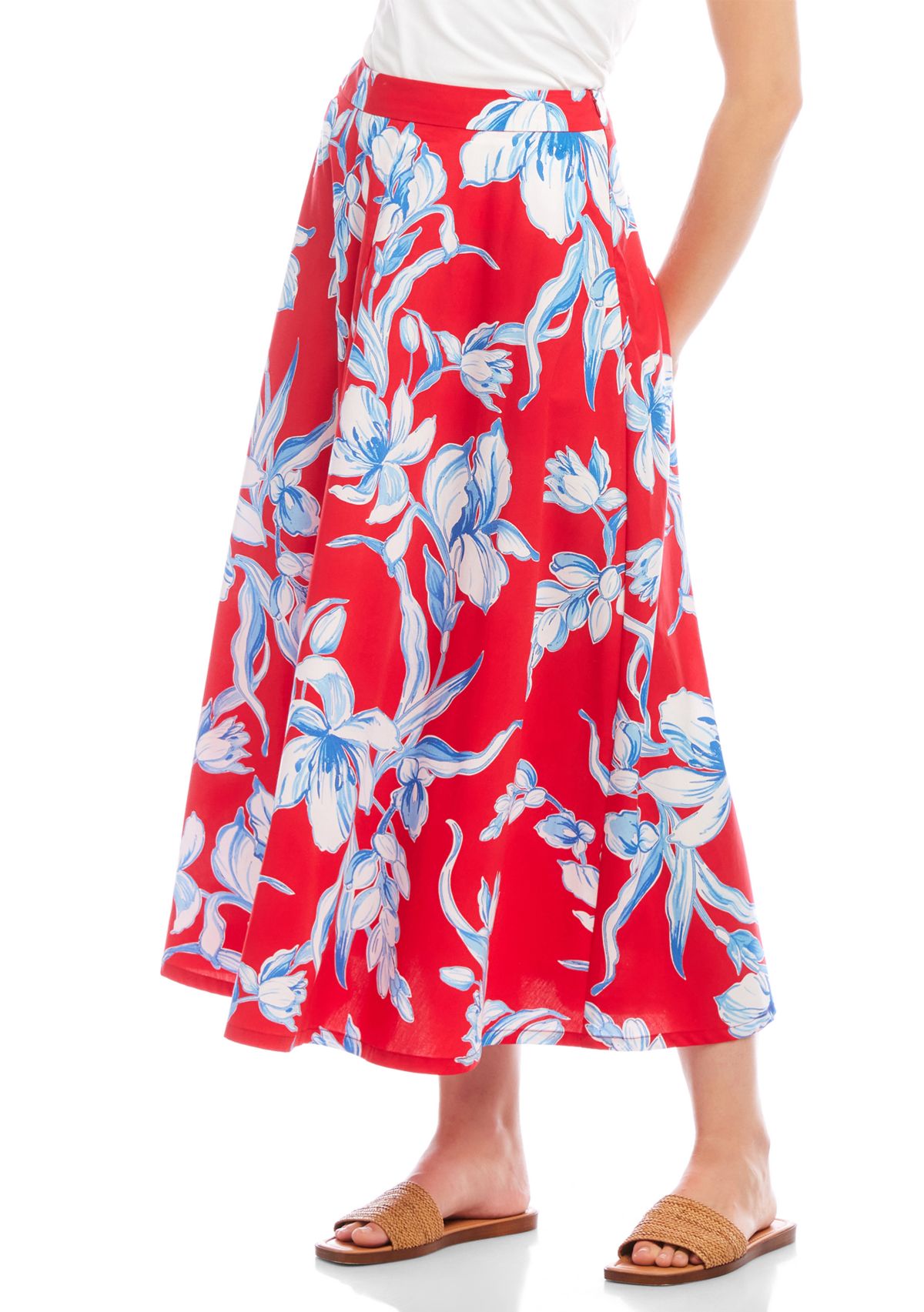 Womens Midi Circle Skirt