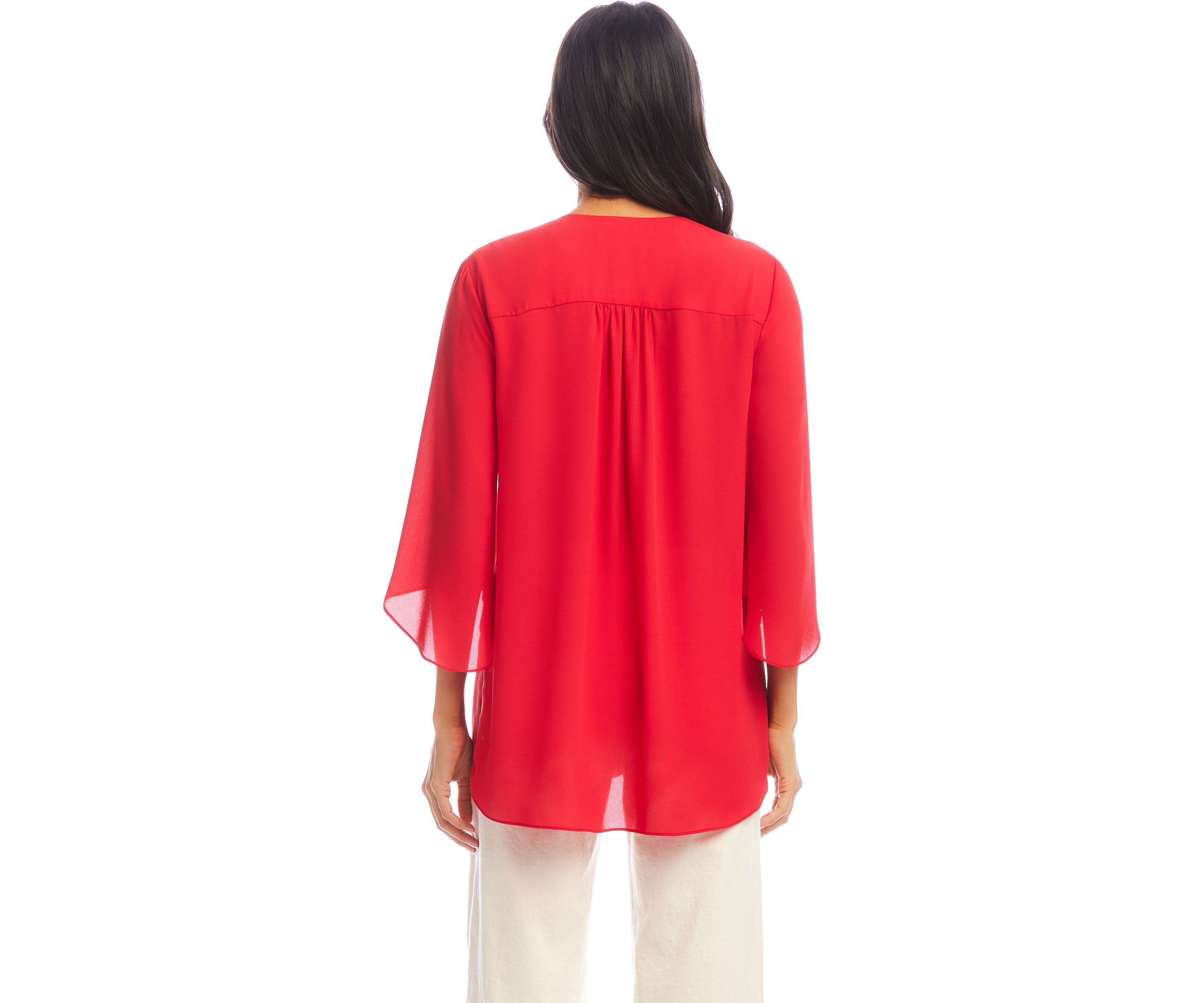 Womens Bracelet Sleeve Asymmetric Top