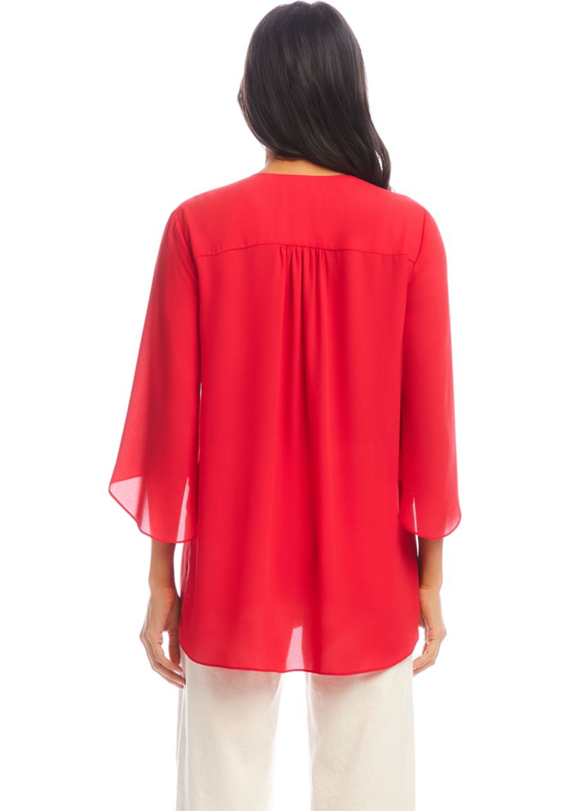 Womens Bracelet Sleeve Asymmetric Top