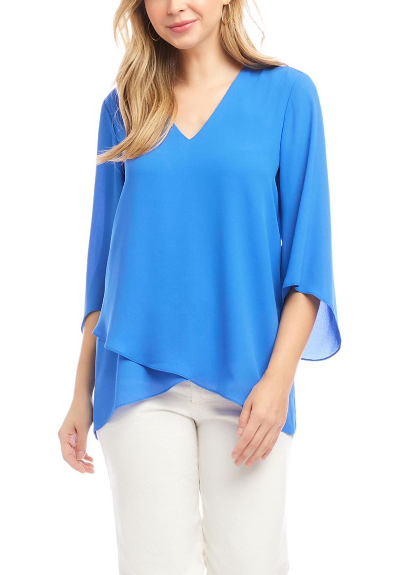 Womens Bracelet Sleeve Asymmetric Top