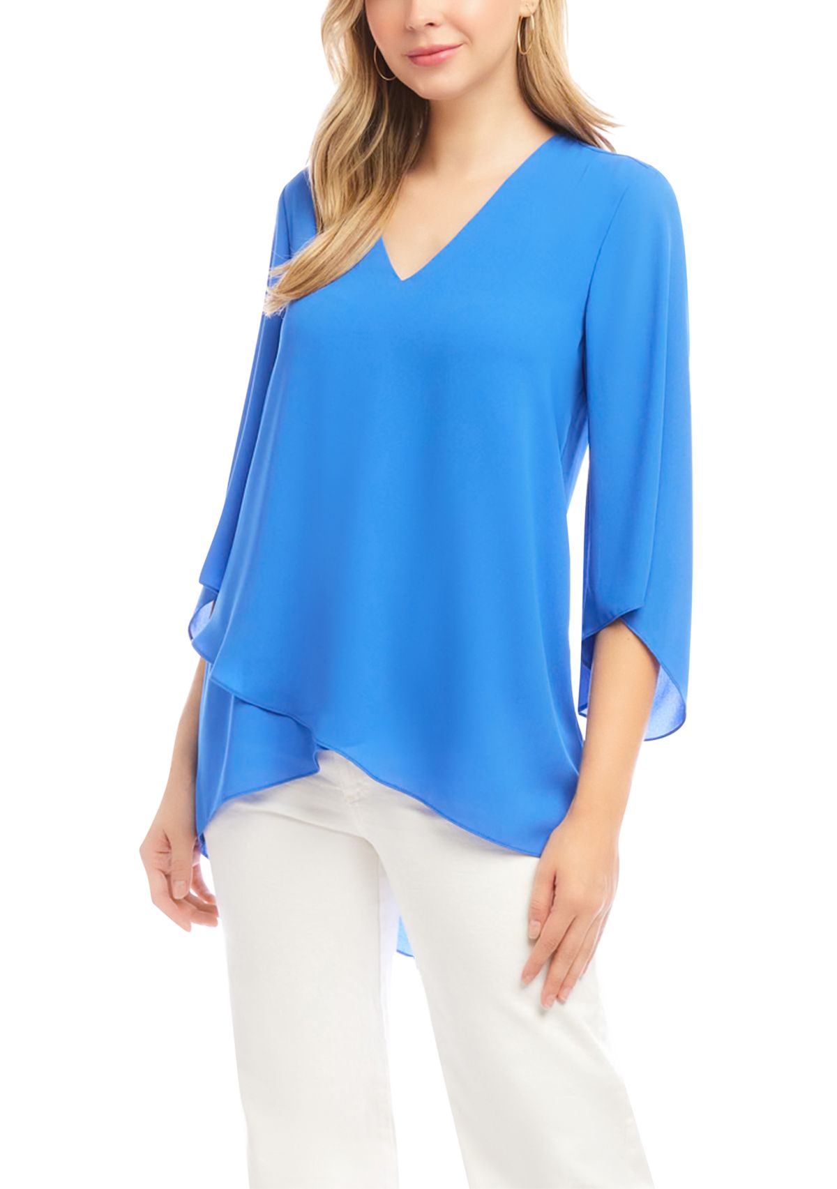 Womens Bracelet Sleeve Asymmetric Top