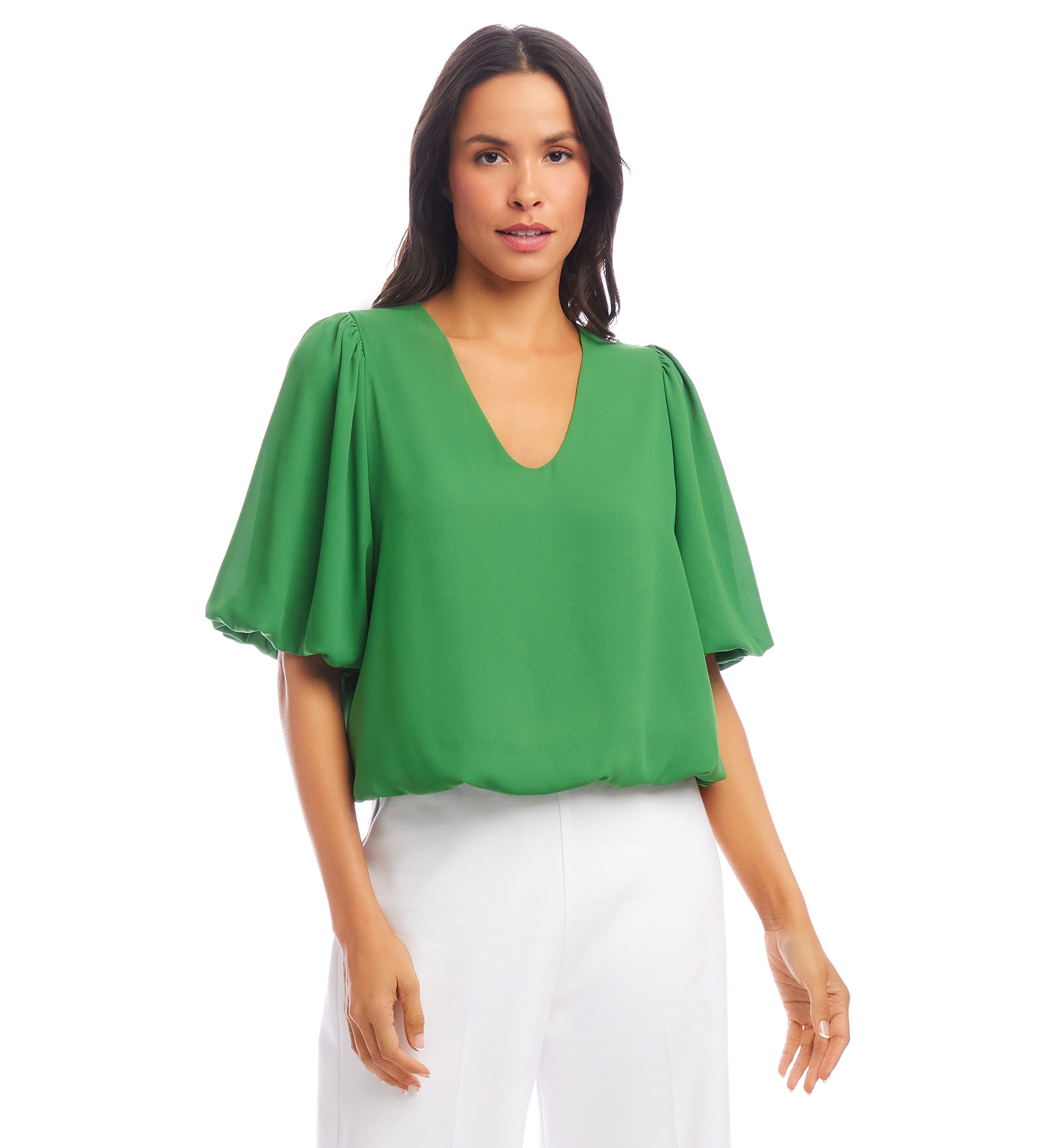 Womens Puff Sleeve Top