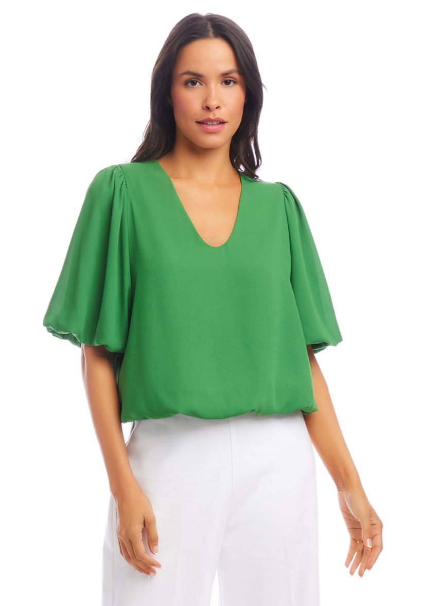 Womens Puff Sleeve Top