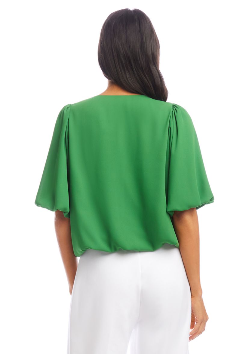 Womens Puff Sleeve Top