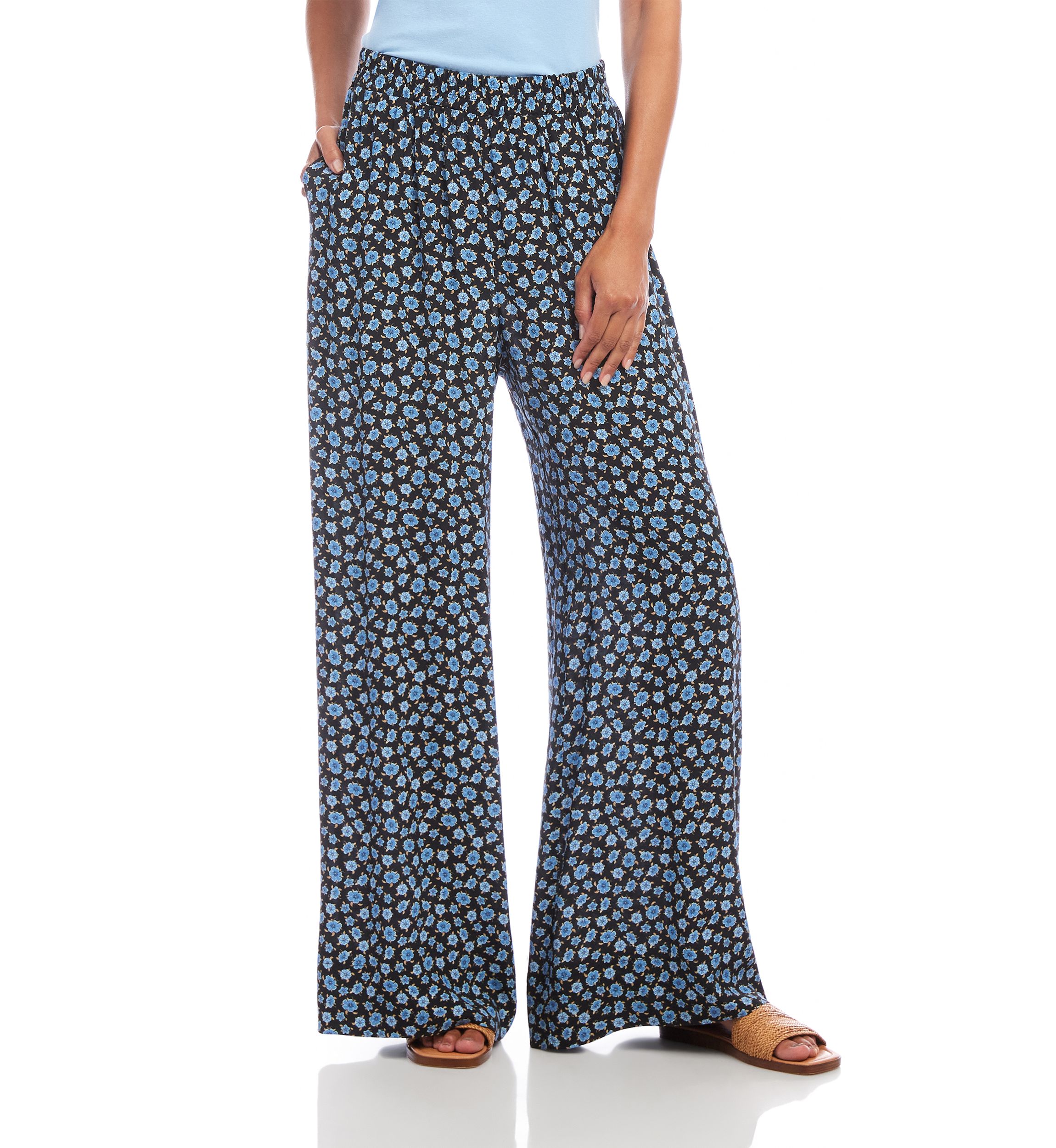 Womens Wide-Leg Pants