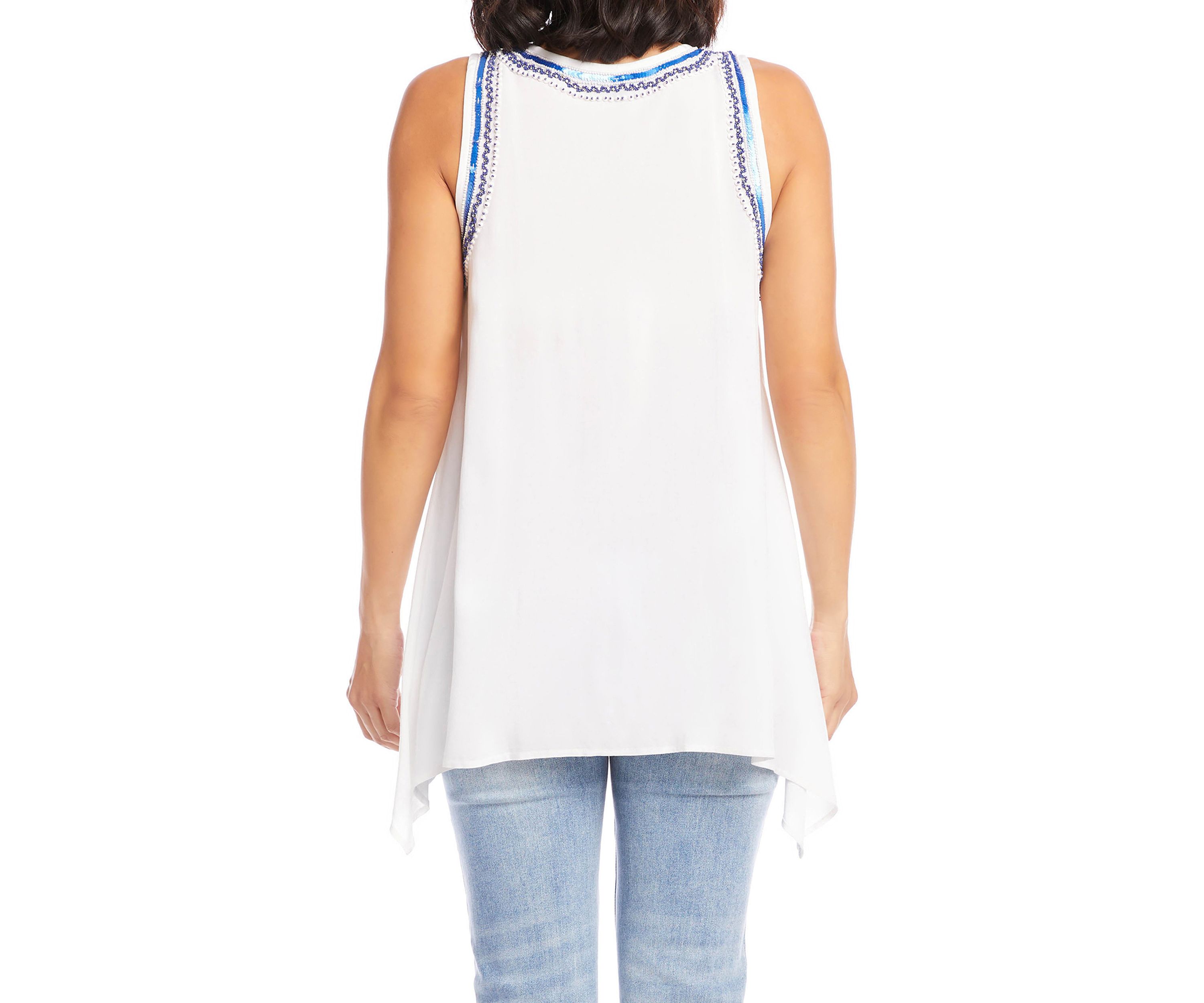 Womens Beaded Tank