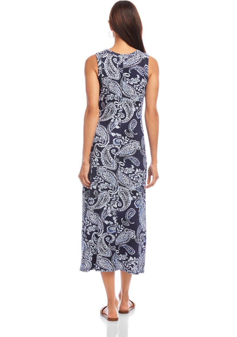 Petite Size Sleeveless Midi Dress