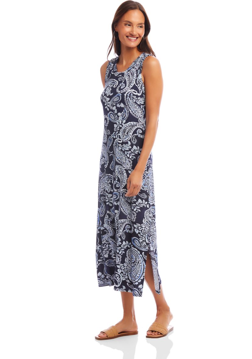 Petite Size Sleeveless Midi Dress