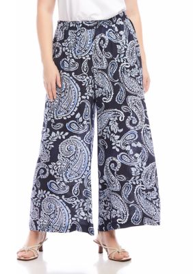 Karen Kane Women's Plus Size Wide-Leg Pants, 1X