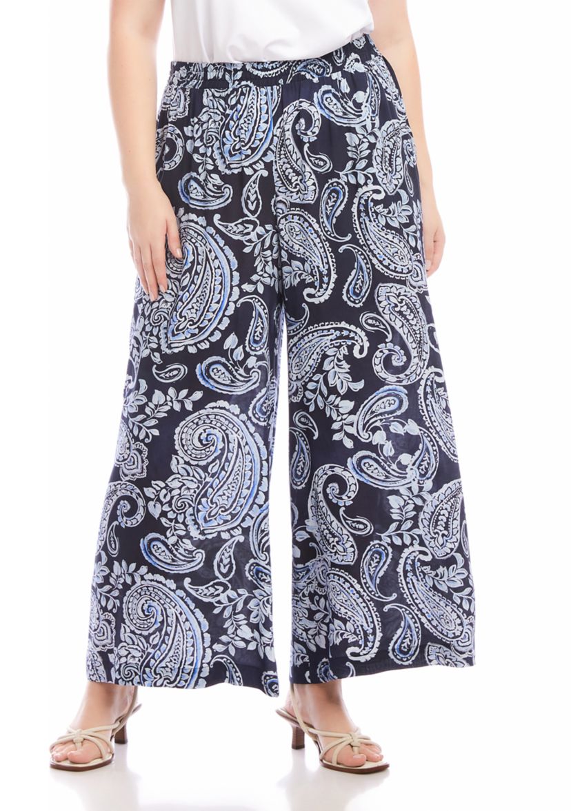 Plus Size Wide-Leg Pants