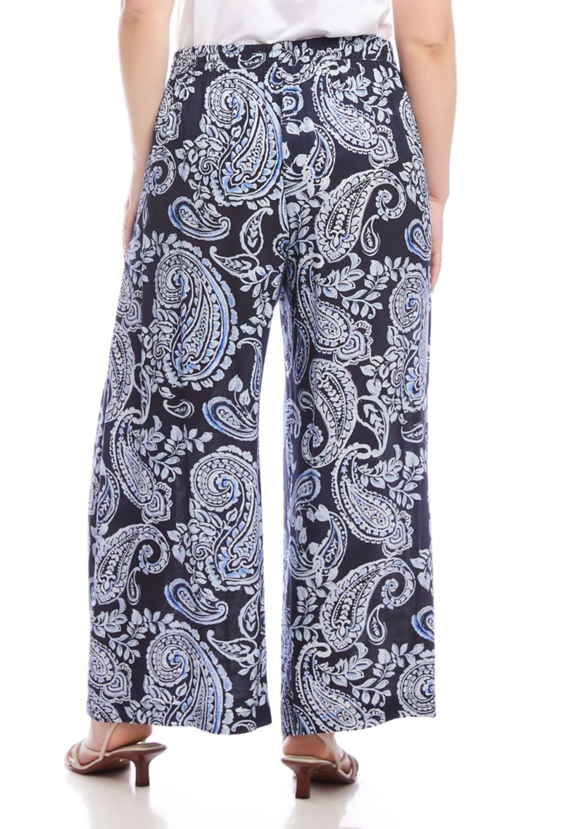Plus Size Wide-Leg Pants